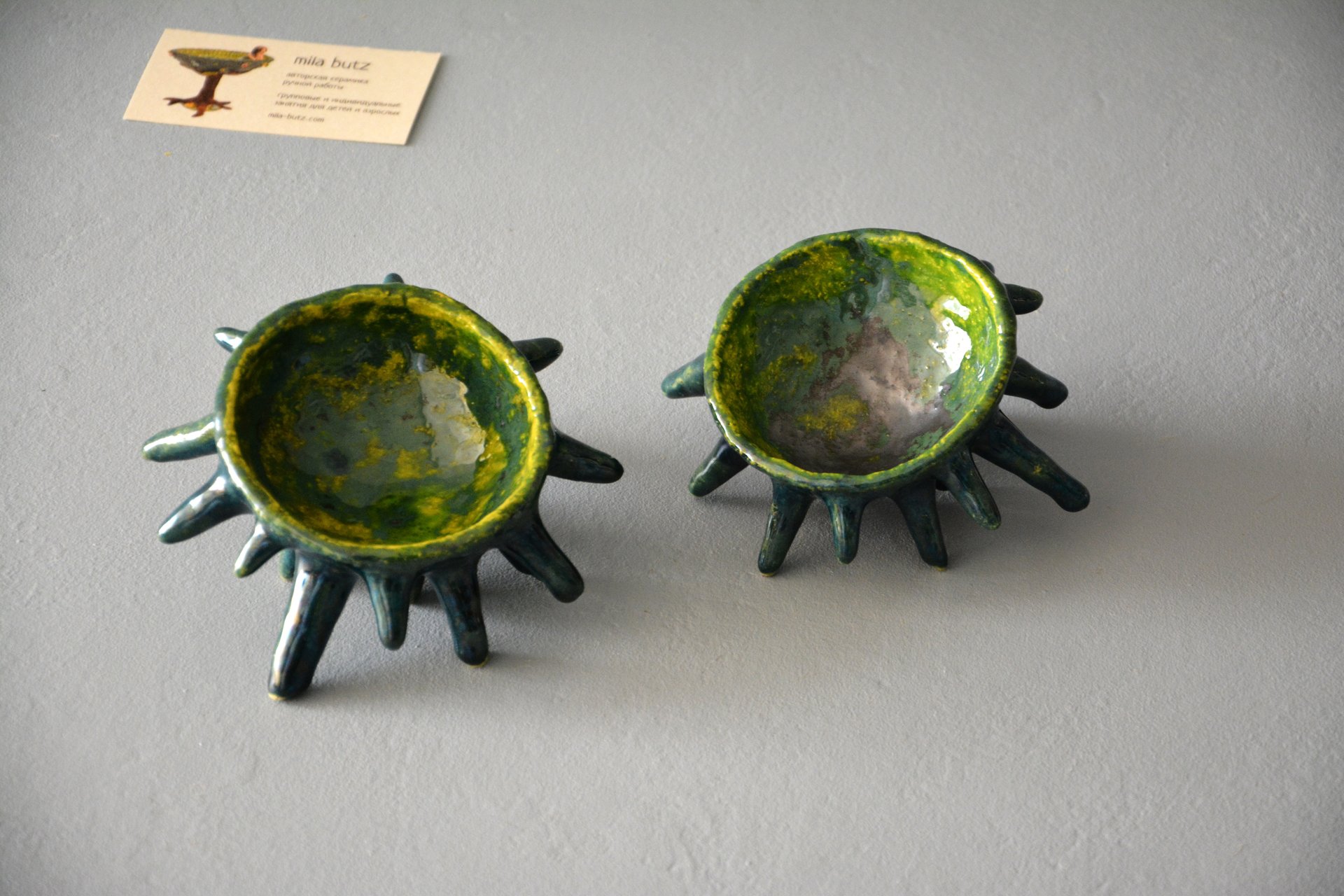 Spikes - Ceramic Candl-holders, diameter - 10 cm, photo 1 of 7.