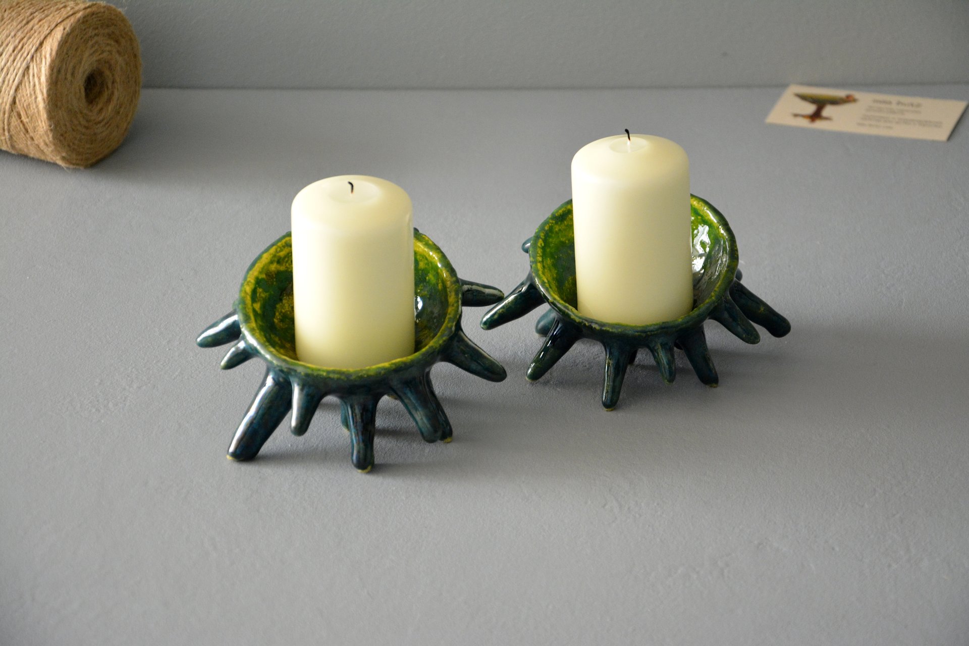 Spikes - Ceramic Candl-holders, diameter - 10 cm, photo 4 of 7.