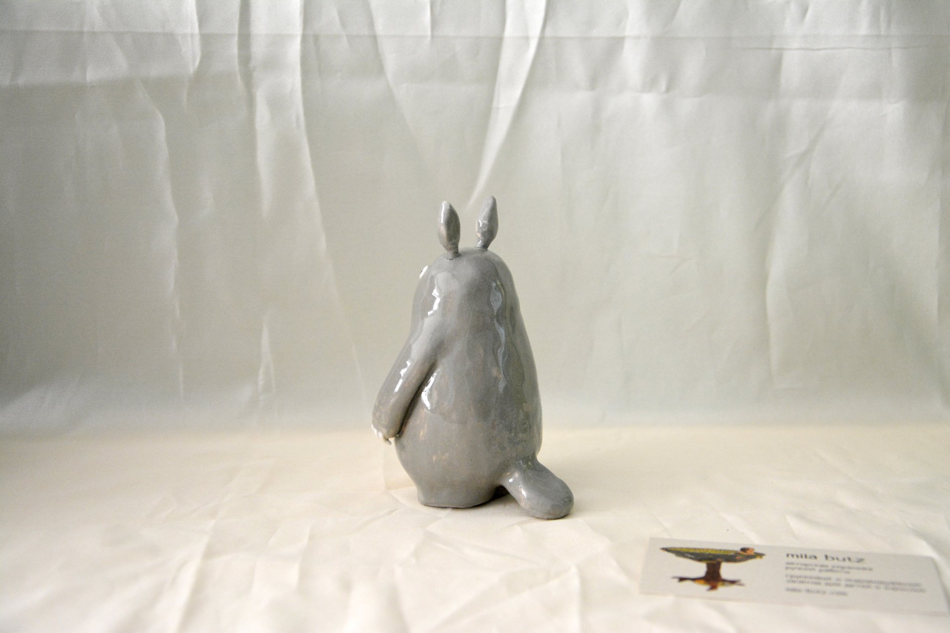 Ceramic figurine Totoro, height - 11 cm, photo 5 of 5.
