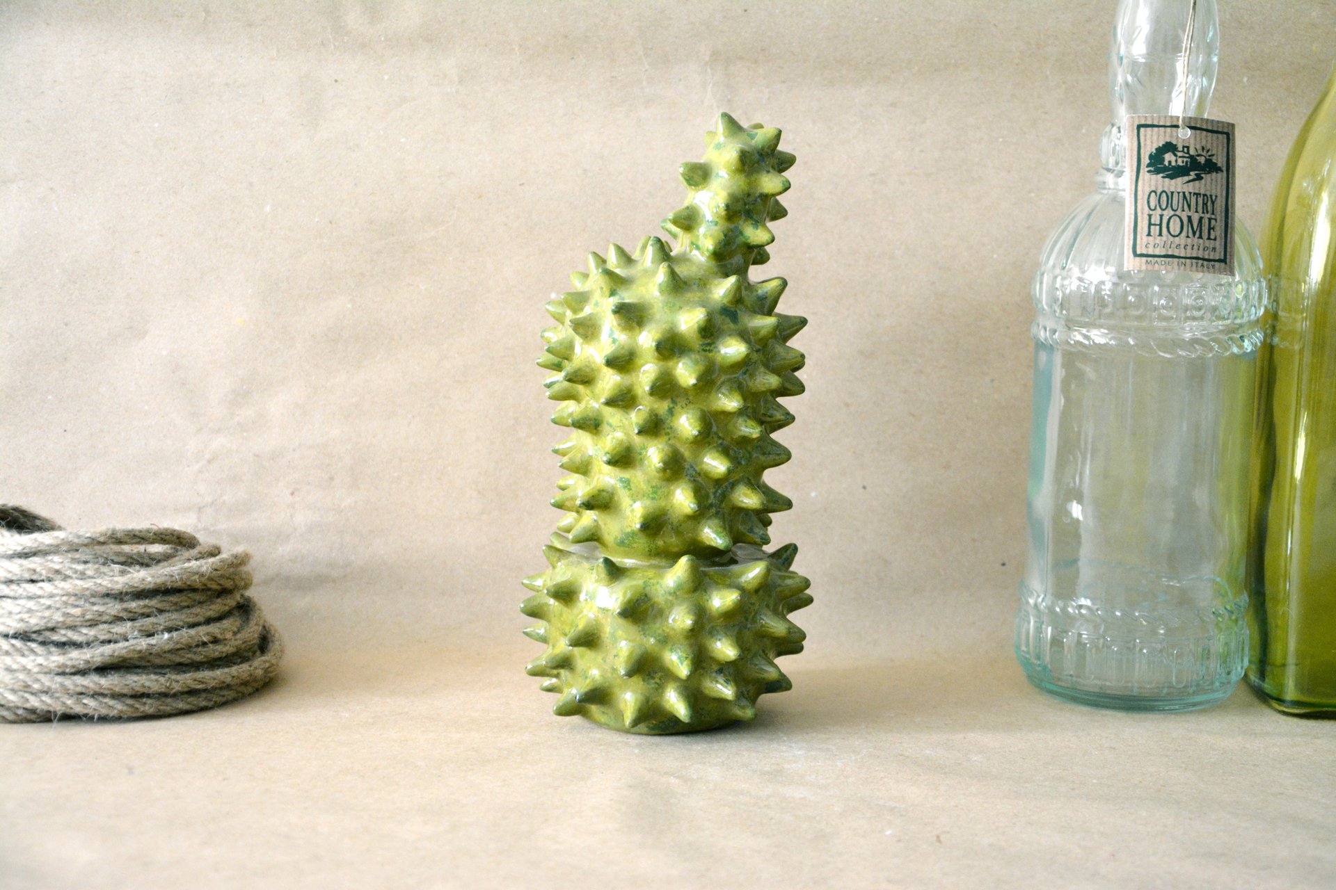 Декоративный кактус Эхинопсис - Кактусы керамические, высота - 21 см, фото 3 из 5.