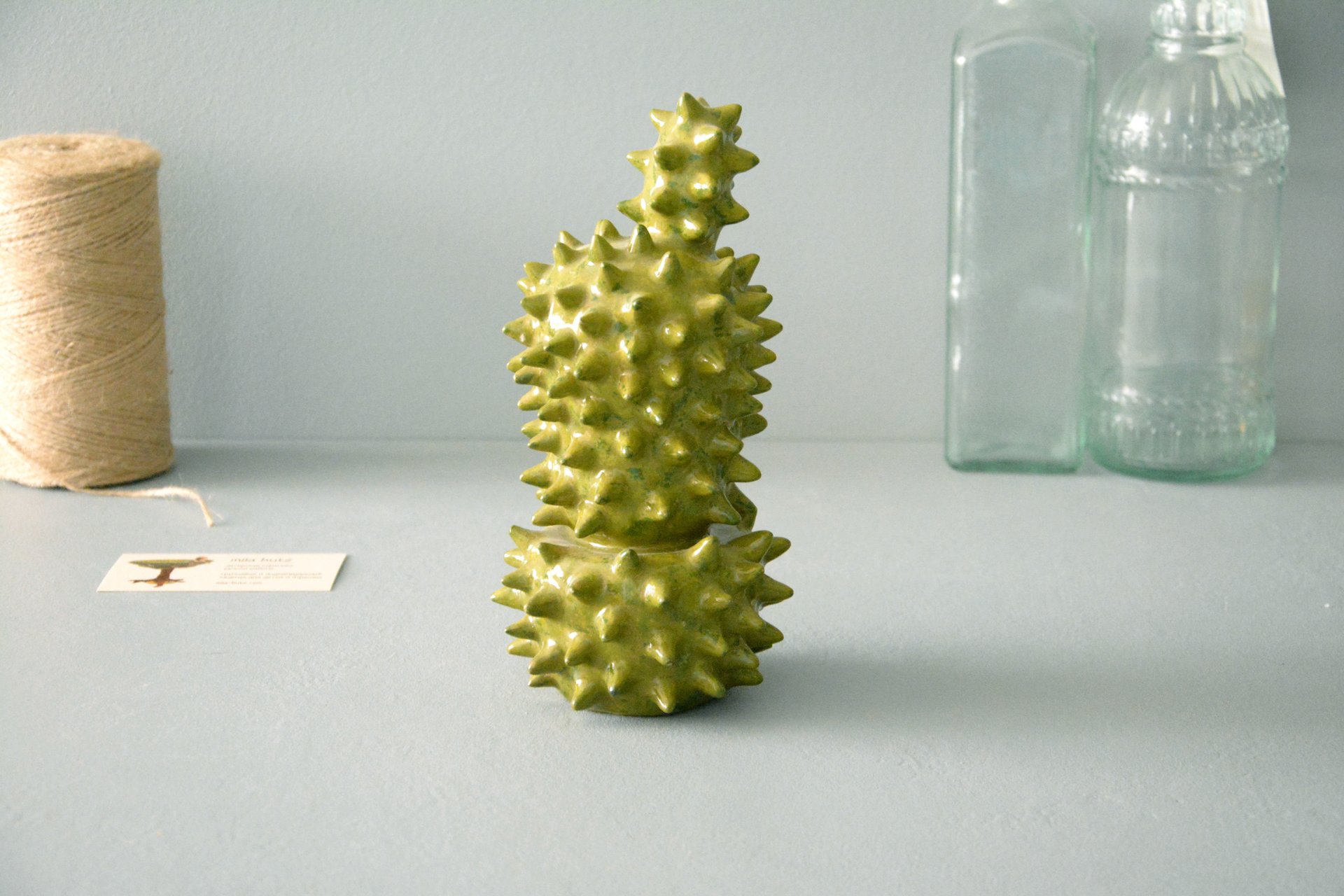 Декоративный кактус Эхинопсис - Кактусы керамические, высота - 21 см, фото 1 из 5.