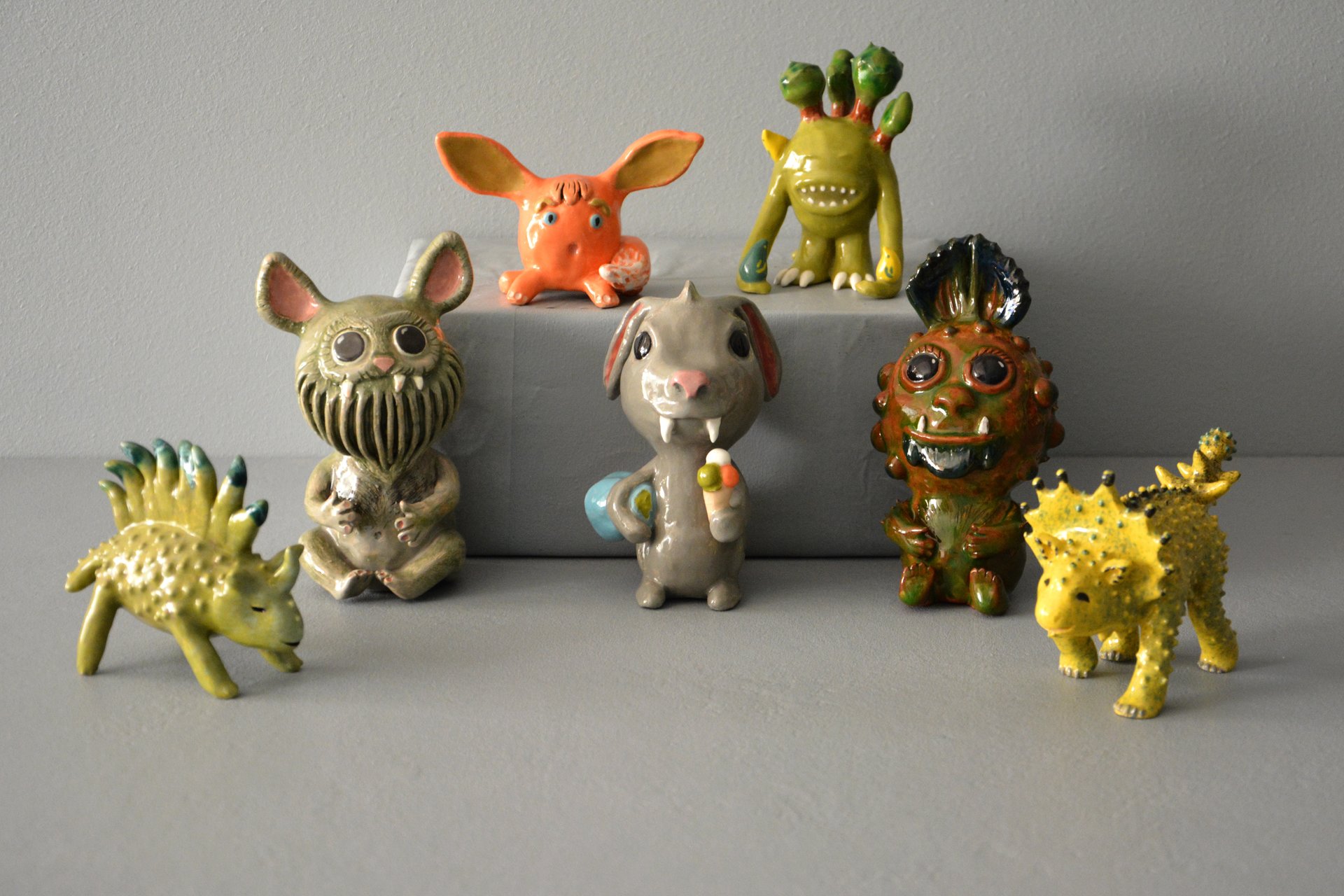 Ceramic fantastic creatures
