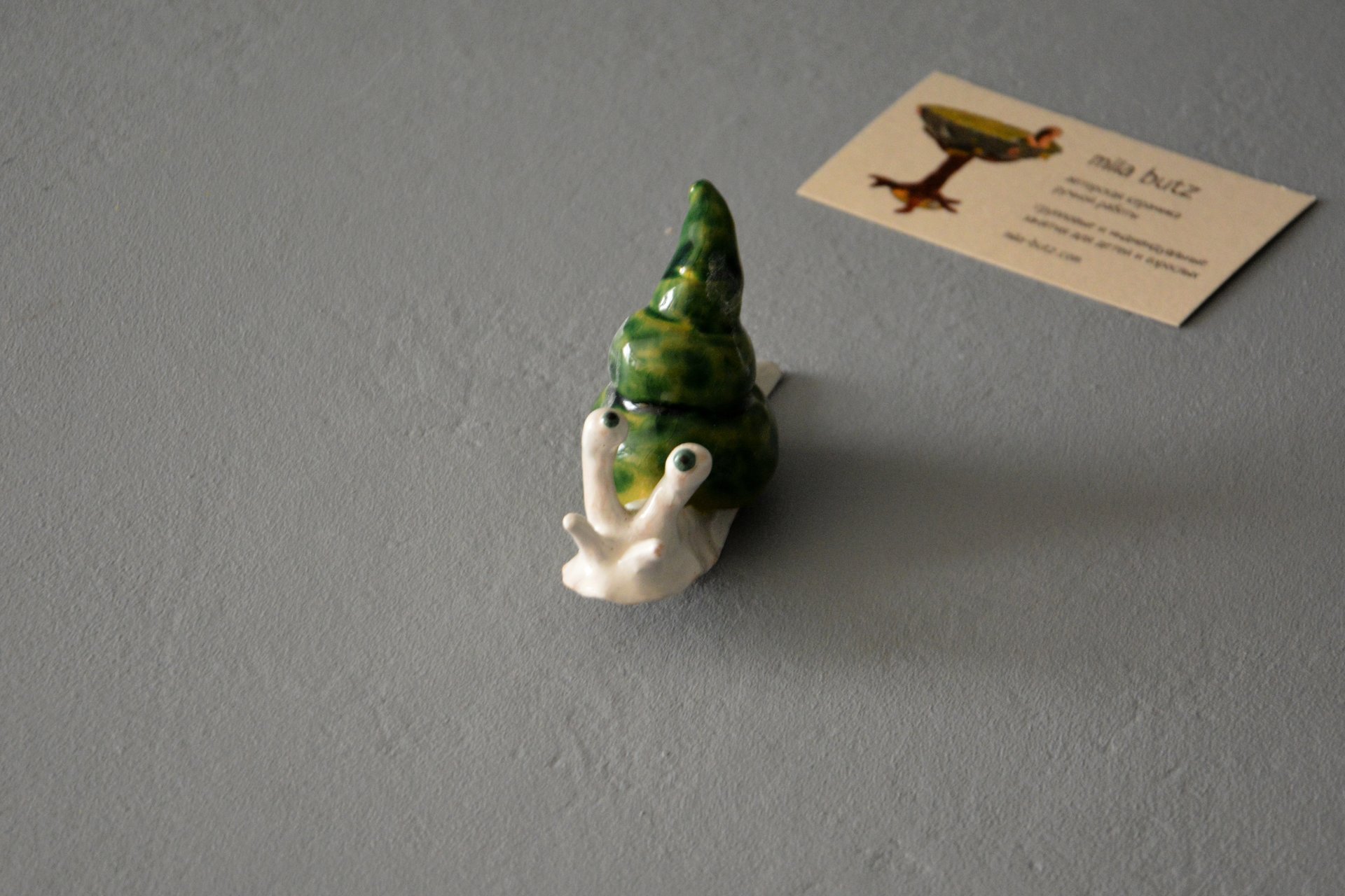 Figurine of a garden Cochlea, height - 3 cm, photo 1 of 6.