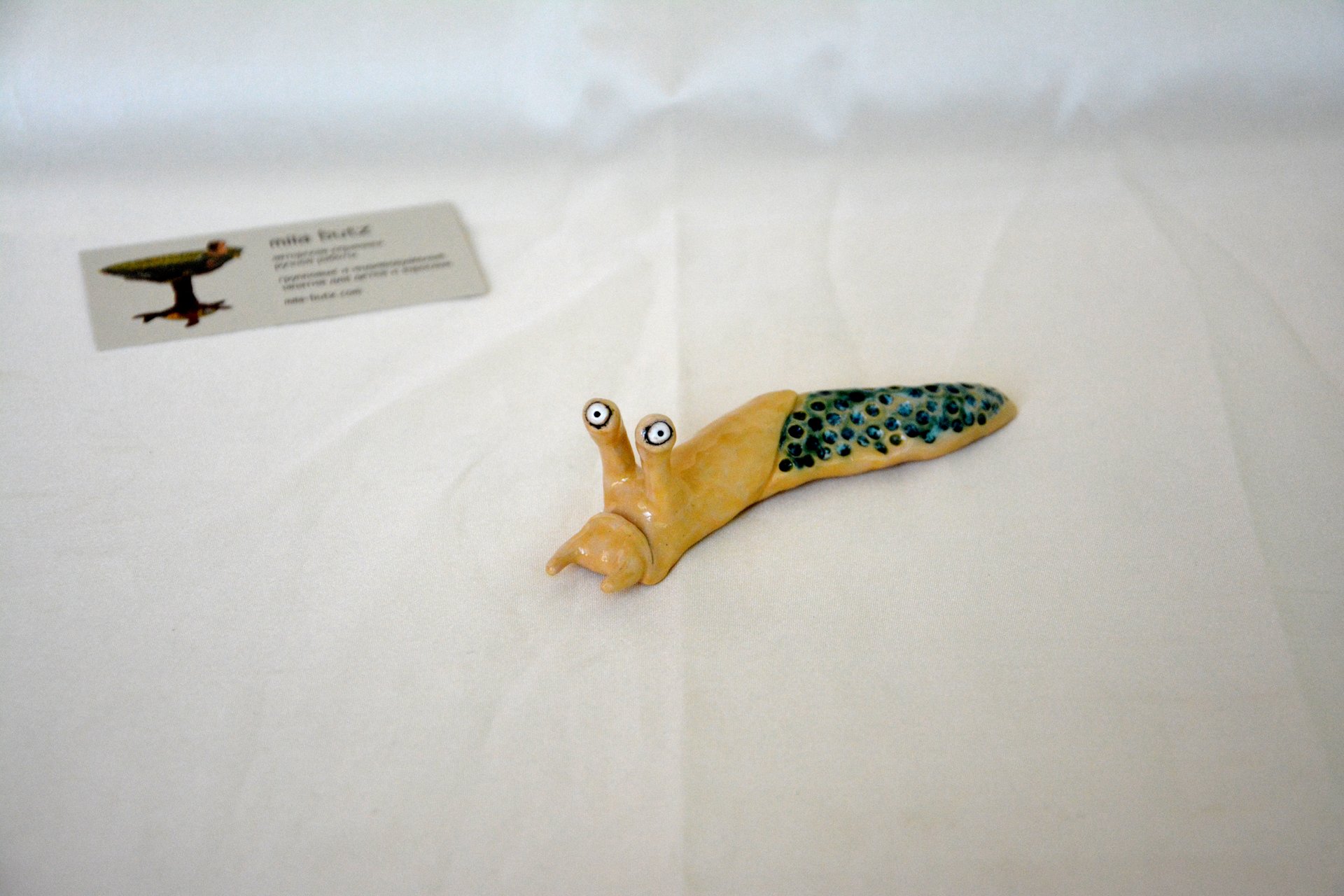 Figurine of a Cochlea without a house, height - 1.5 cm, photo 5 of 5.