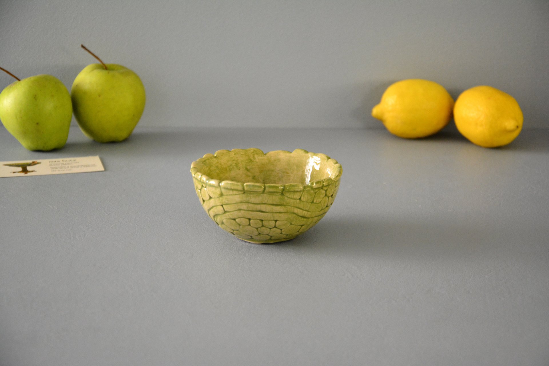Light Green patina - Pialy and sauceboats, height - 6 cm, diameter - 11.5 cm, photo 2 of 4.