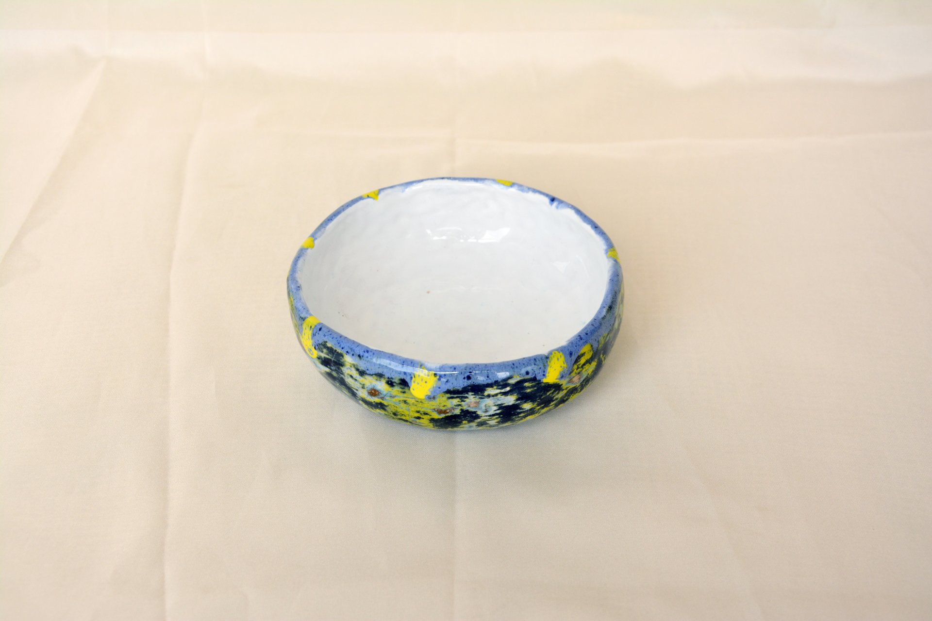 Многослойная синяя - Керамические тарелки, диаметр - 11,5 см, высота - 4 см, фото 2 из 3.