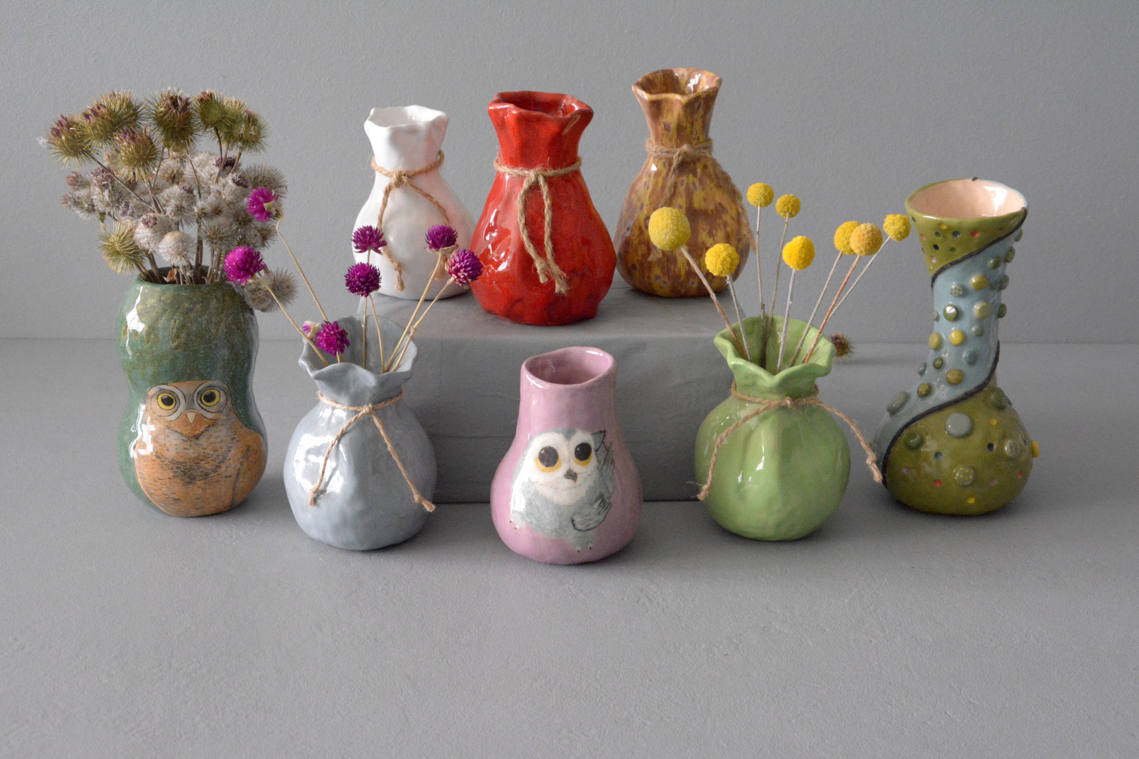 Small vases for flowers