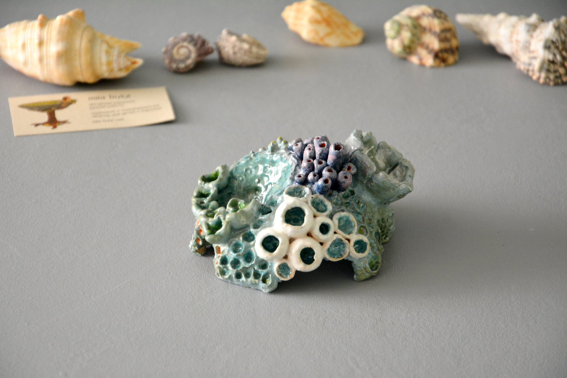 Коралл IV - Для аквариумов керамика, ширина - 11 см, высота - 7 см, фото 1 из 6.