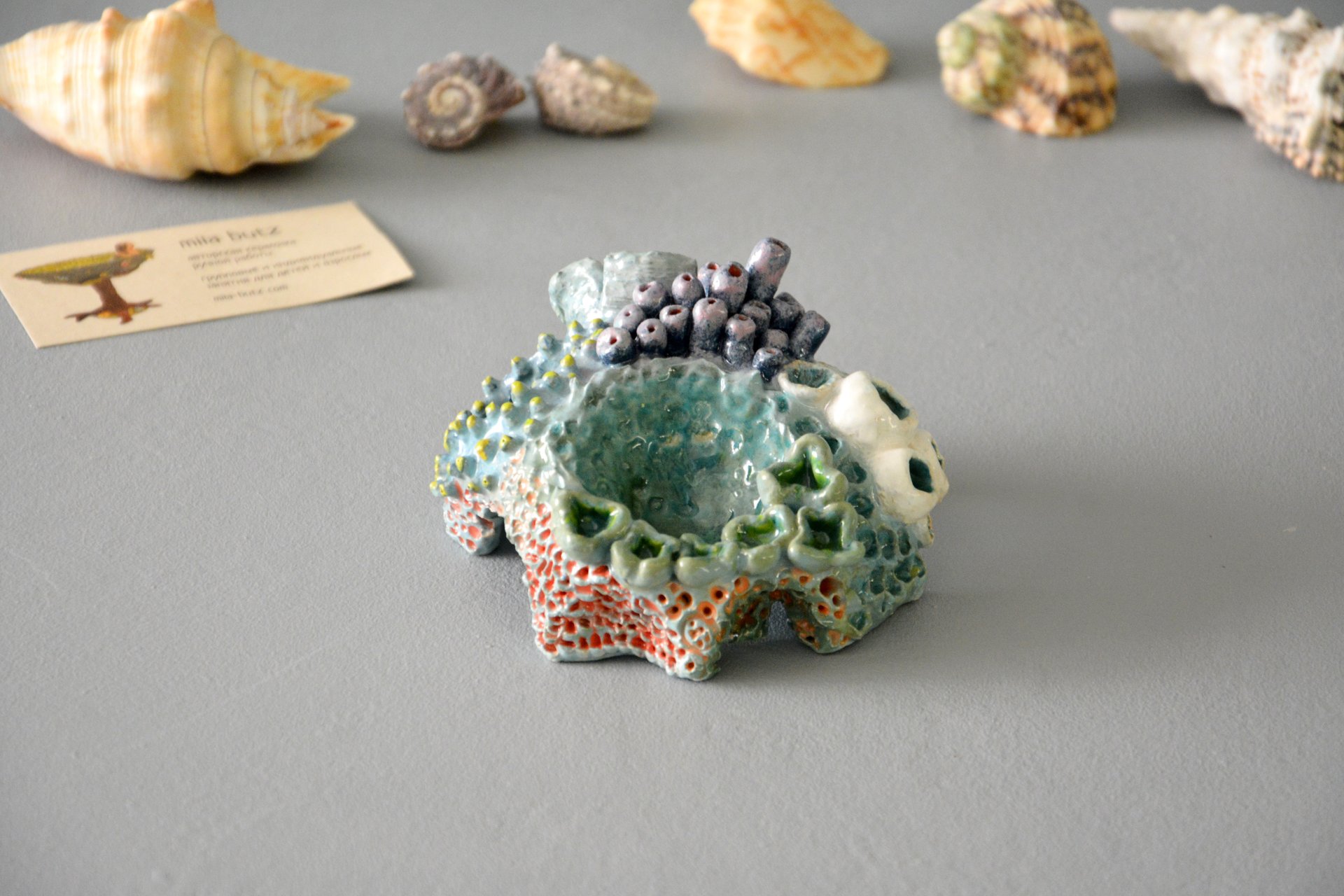 Коралл IV - Для аквариумов керамика, ширина - 11 см, высота - 7 см, фото 2 из 6.