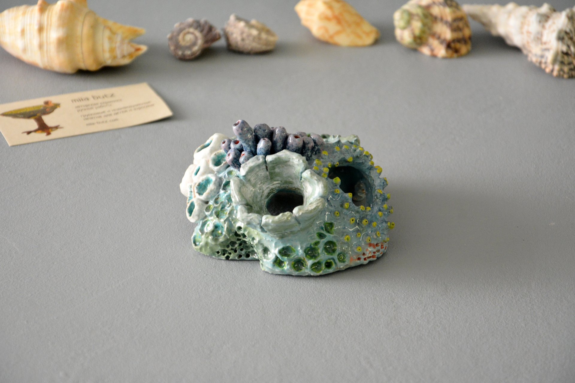 Коралл IV - Для аквариумов керамика, ширина - 11 см, высота - 7 см, фото 4 из 6.