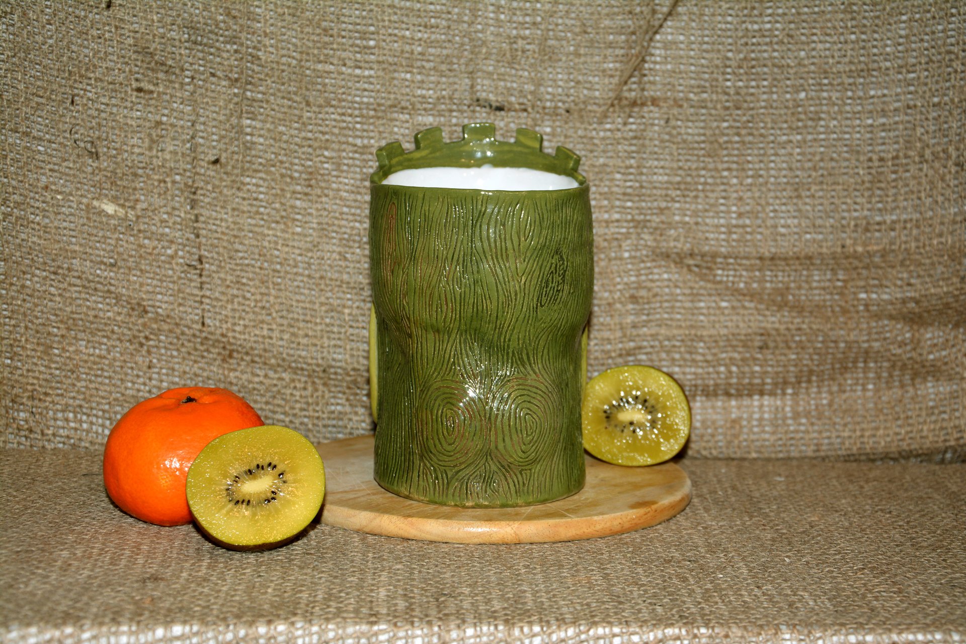 Huge Tiki Glass, color- green, height - 14 cm, volume - 0,7 l, photo 3 of 5.