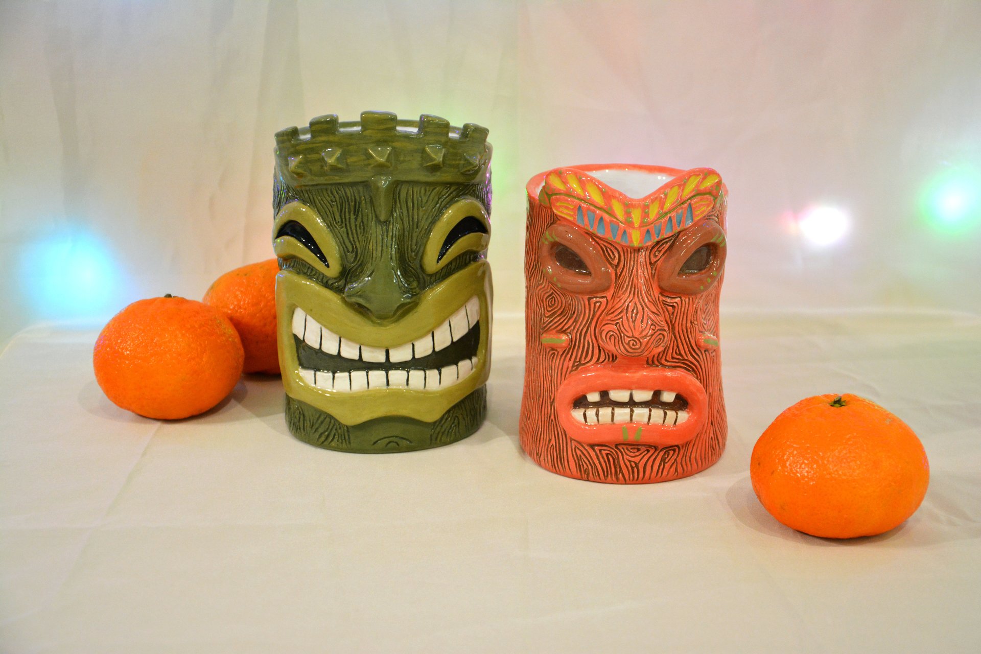 Huge Tiki Glass, color- green, height - 14 cm, volume - 0,7 l, photo 5 of 5.