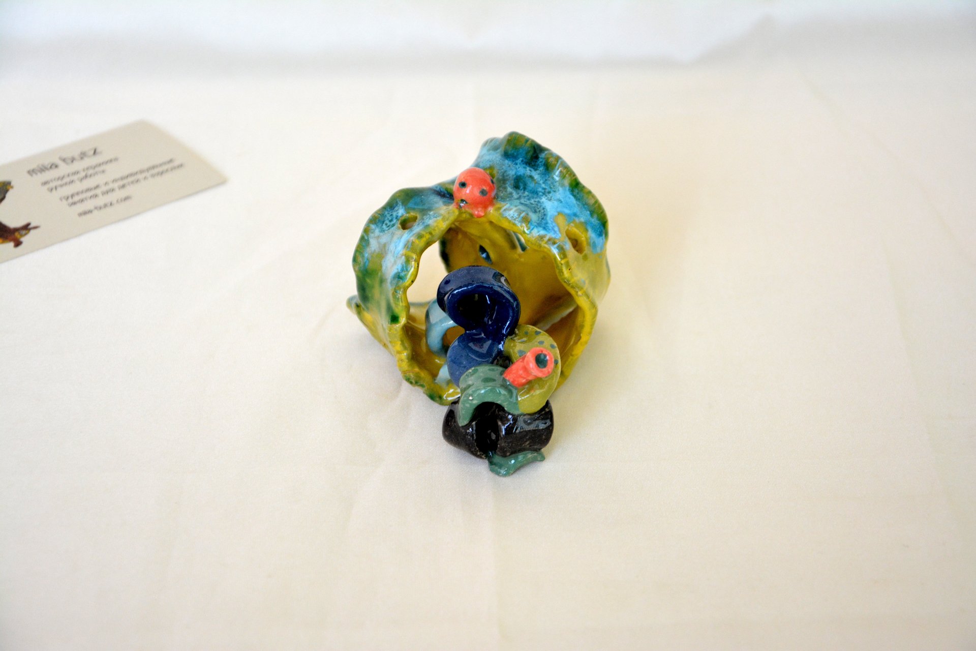 Futuristic decor - Ceramic for aquarium, length - 10 cm, height - 6 cm, photo 4 of 4.