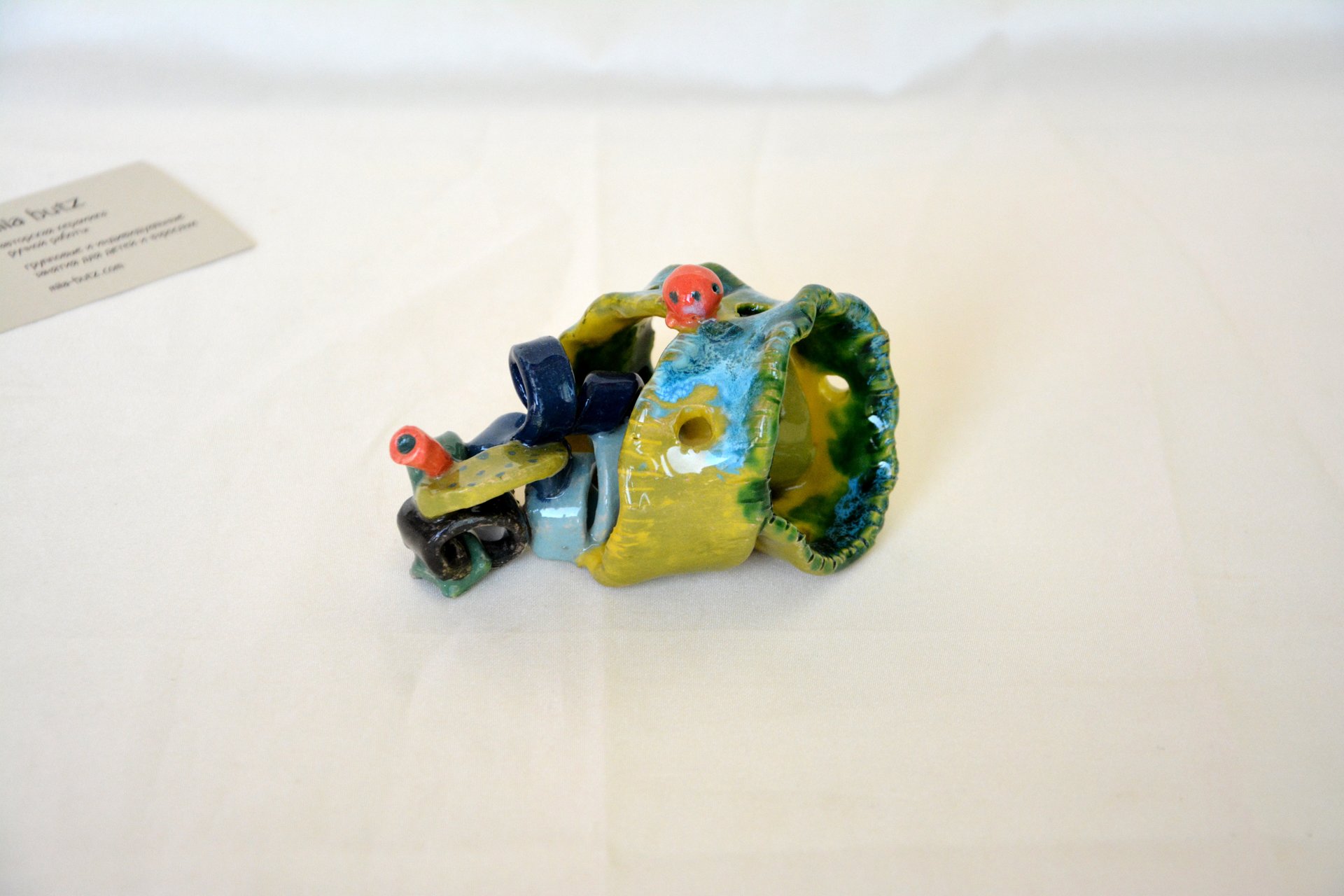 Futuristic decor - Ceramic for aquarium, length - 10 cm, height - 6 cm, photo 3 of 4.