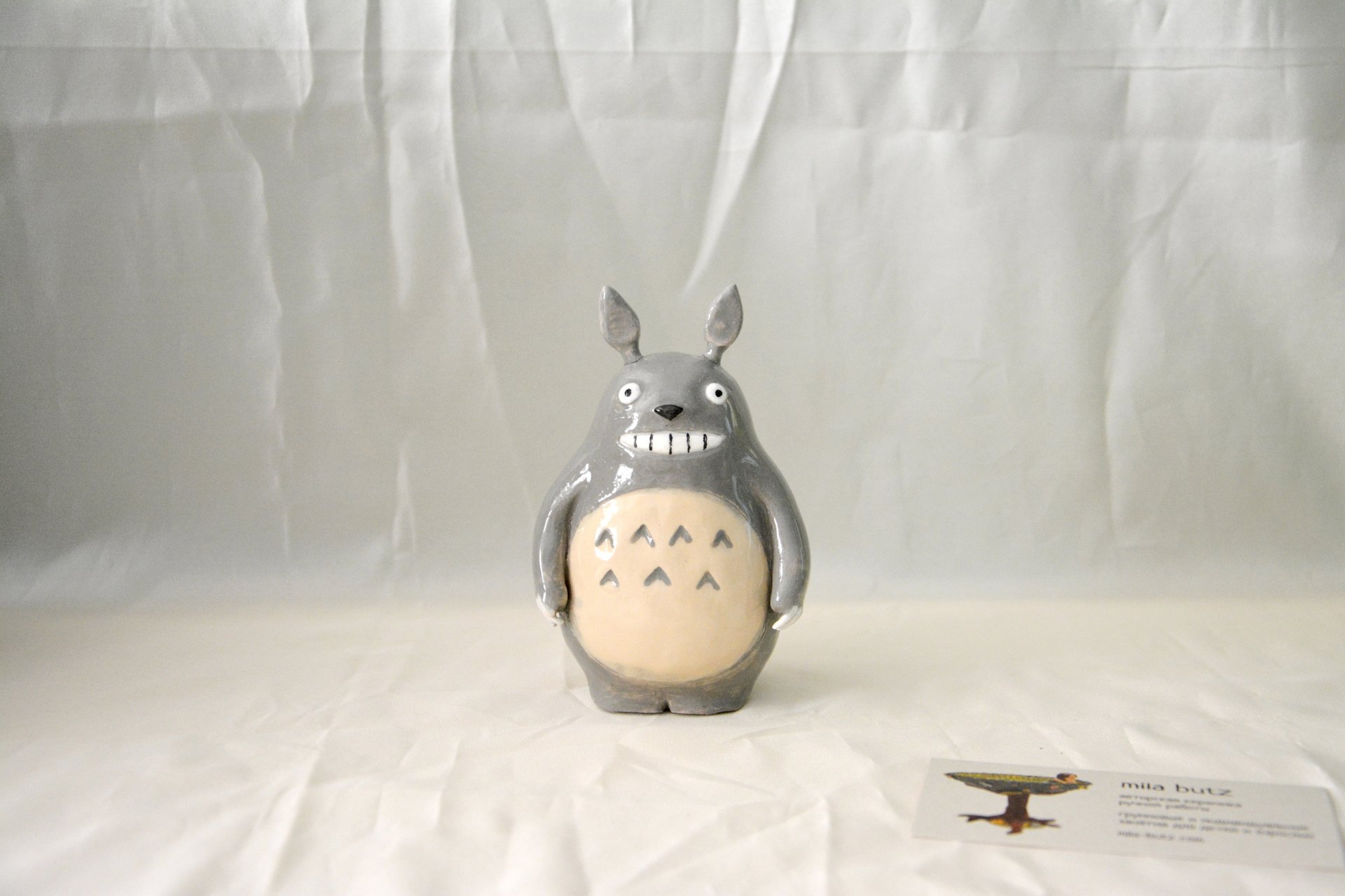 Керамическая фигурка Тоторо, высота - 11 см, фото 1 из 5.