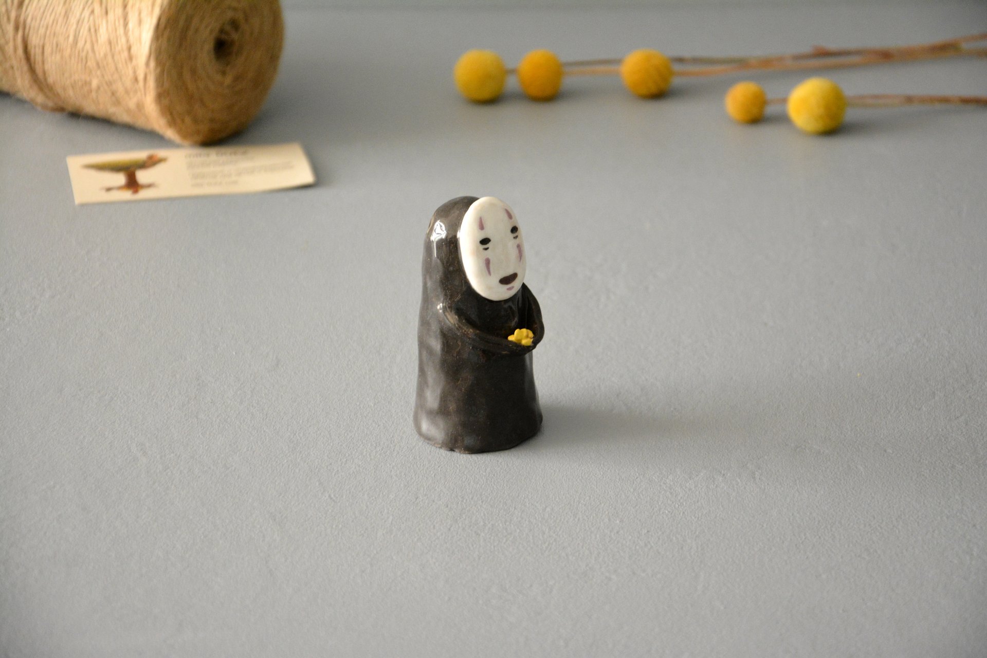 No-Face Kaonashi figurine, height - 8,5 cm, photo 2 of 5.
