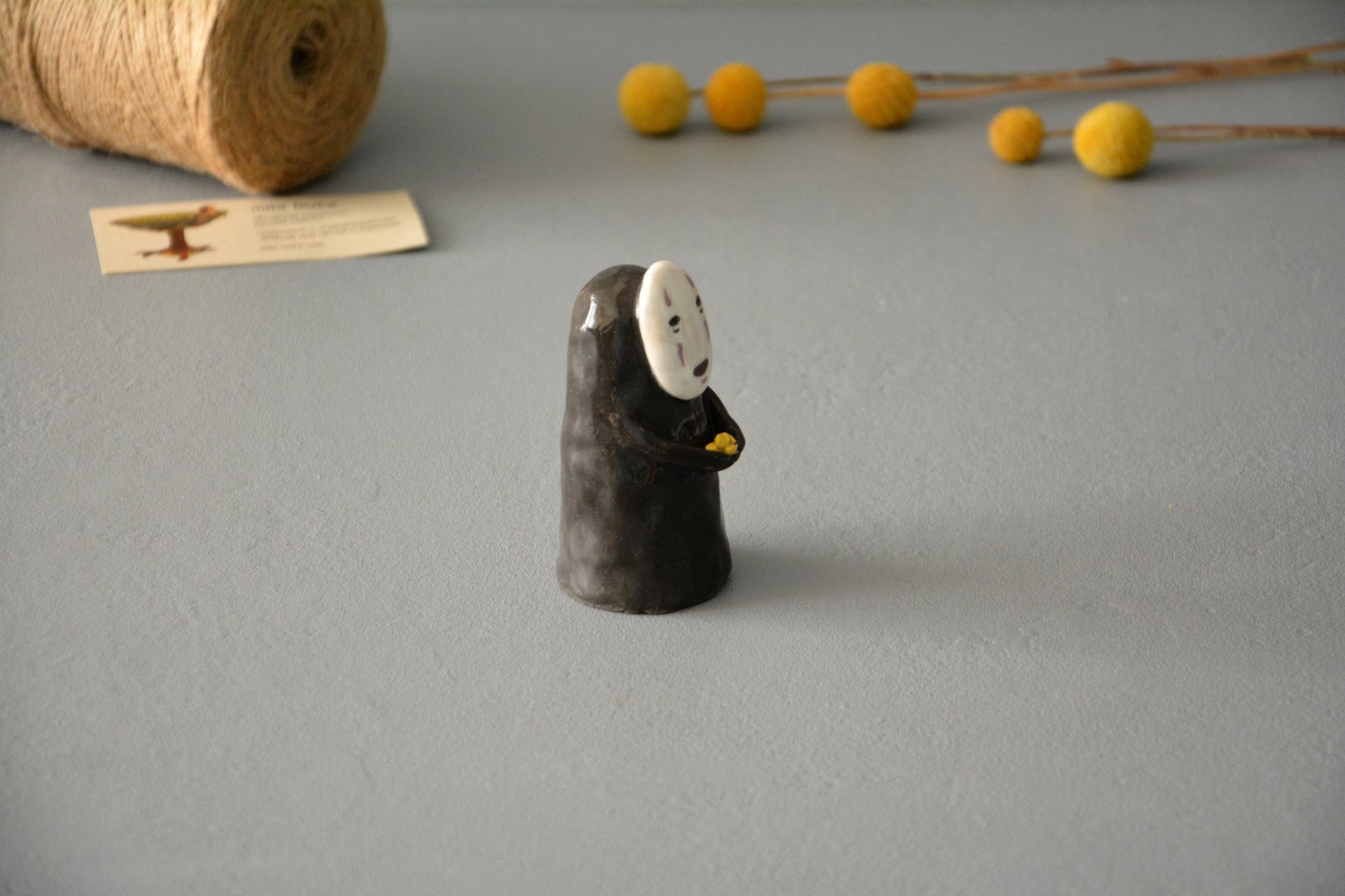 No-Face Kaonashi figurine, height - 8,5 cm, photo 3 of 5.