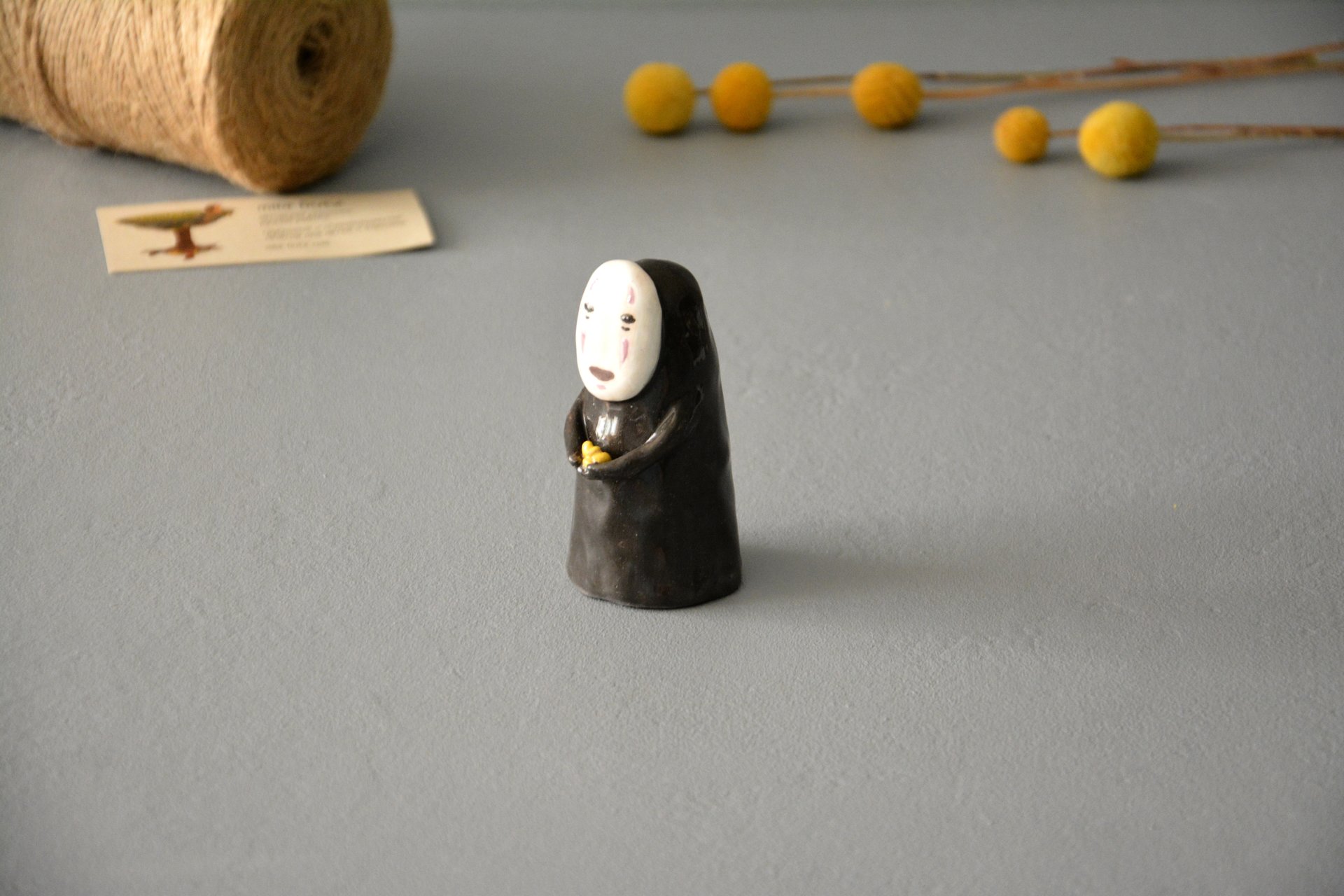 No-Face Kaonashi figurine, height - 8,5 cm, photo 4 of 5.