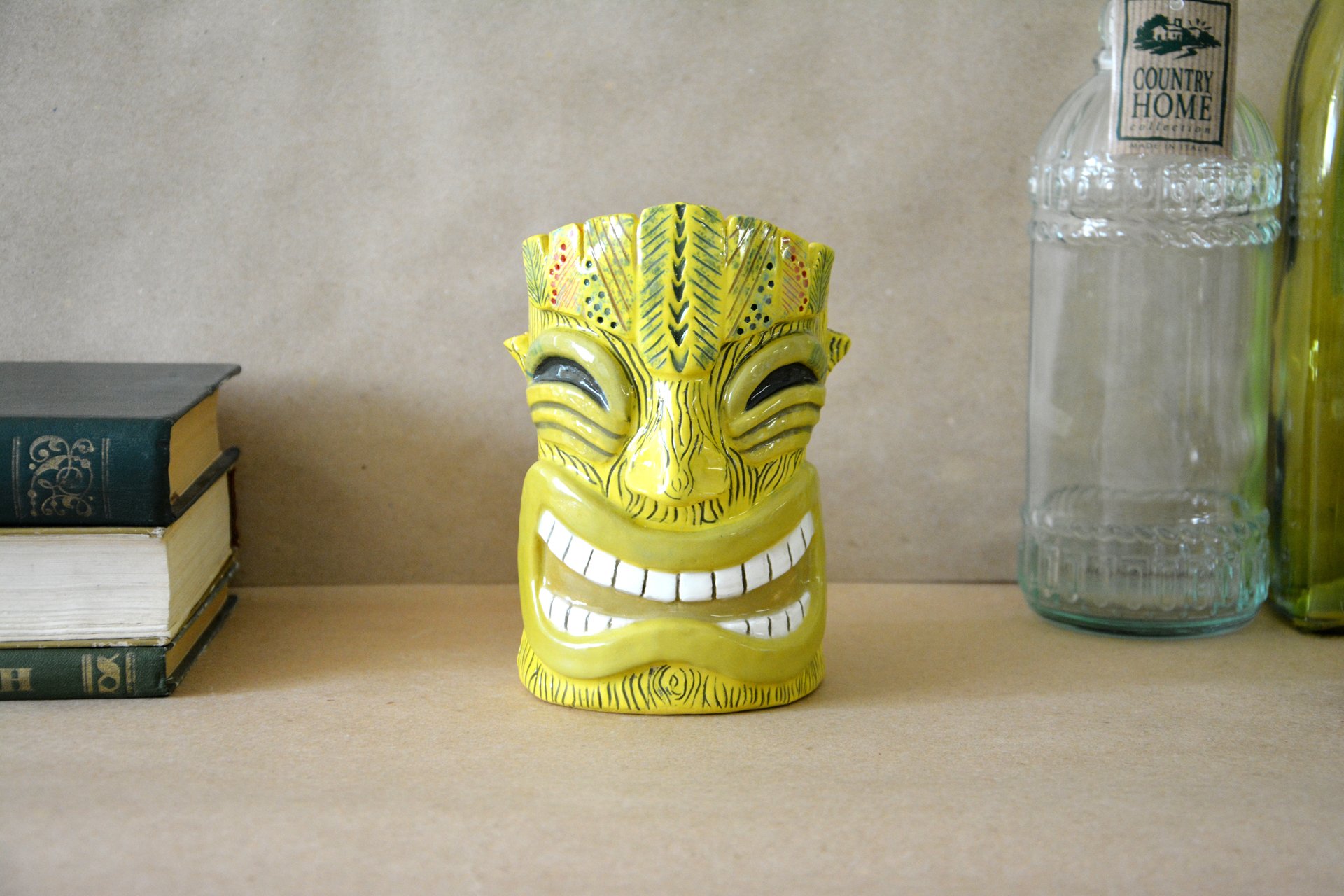 Стакан тики желтый большой, высота - 14 см, объём - 0,6 л, фото 1 из 7.