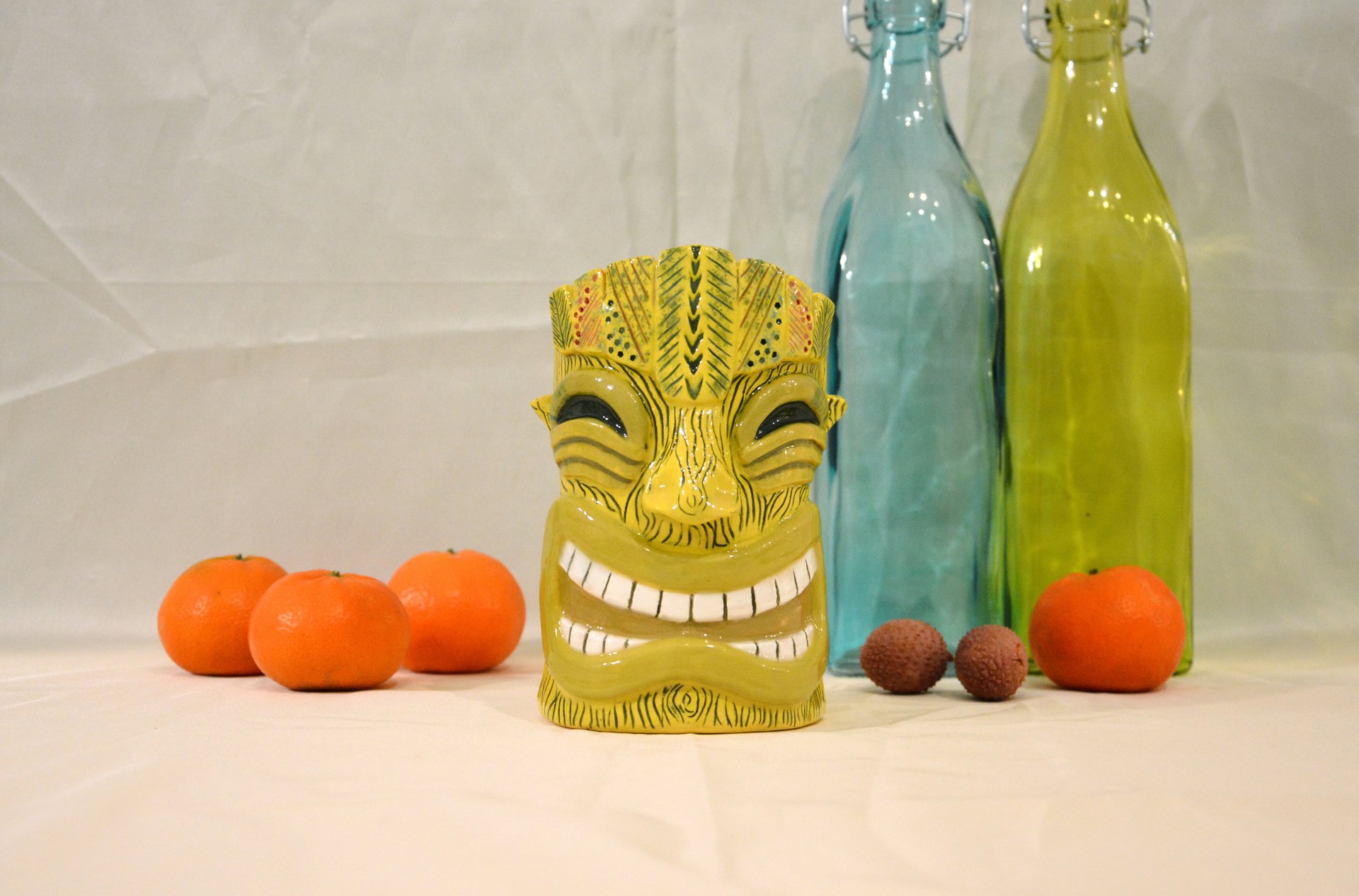 Стакан тики желтый большой, высота - 14 см, объём - 0,6 л, фото 7 из 7.