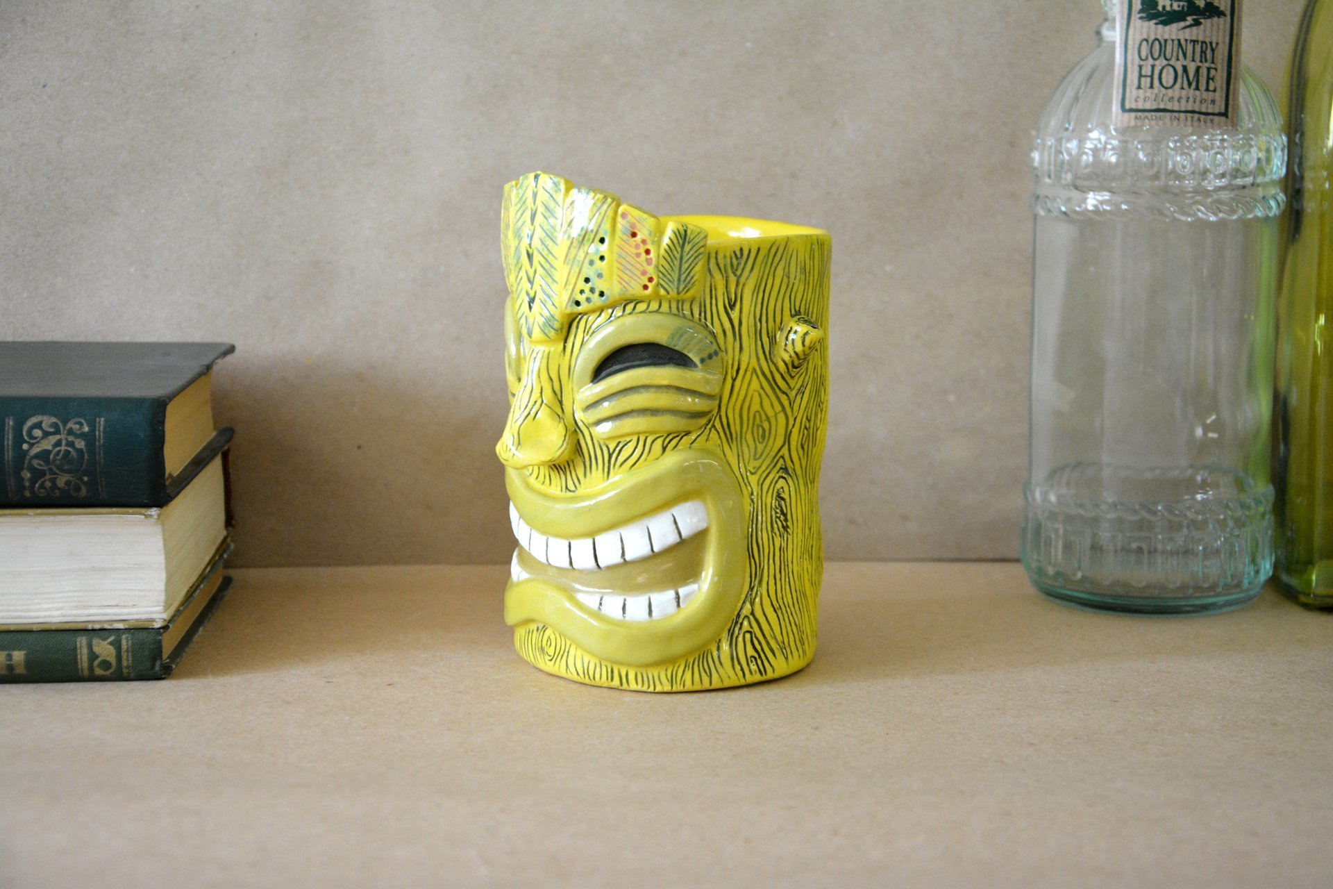 Стакан тики желтый большой, высота - 14 см, объём - 0,6 л, фото 5 из 7.