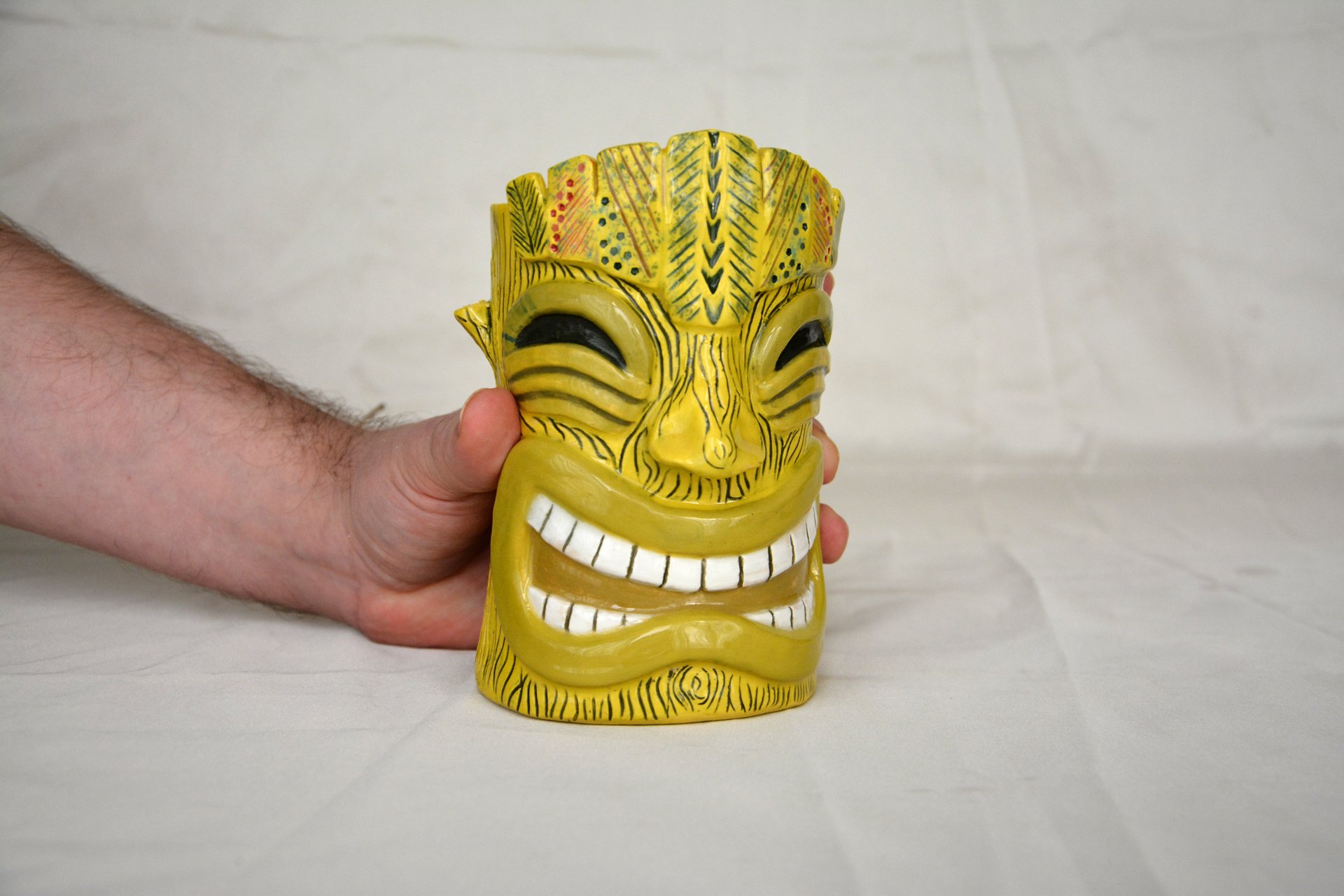 Стакан тики желтый большой, высота - 14 см, объём - 0,6 л, фото 2 из 7.