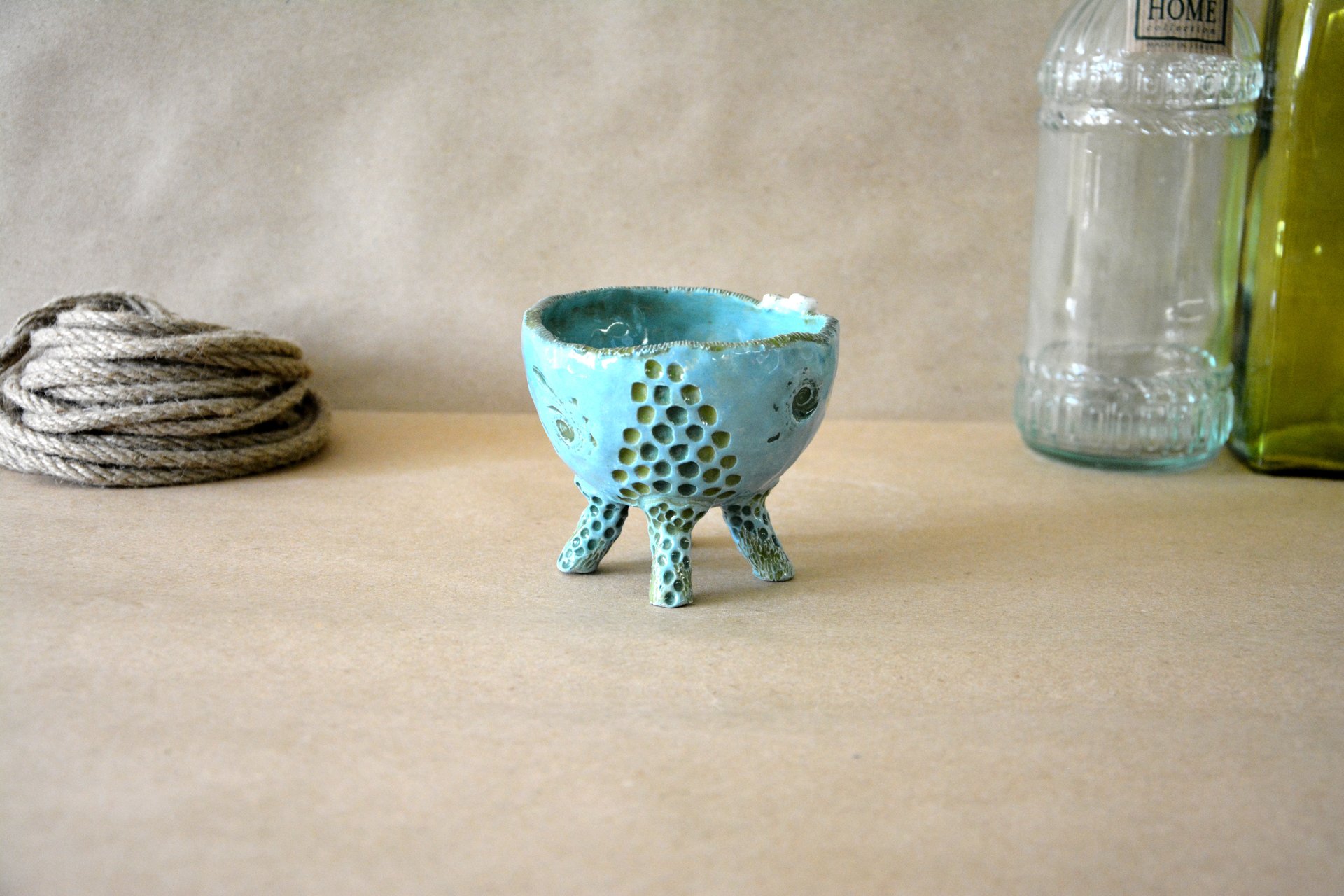 Пиала с морских глубин - Пиалы и Соусницы, высота - 8,5 см, диаметр - 11,5 см, фото 4 из 6.