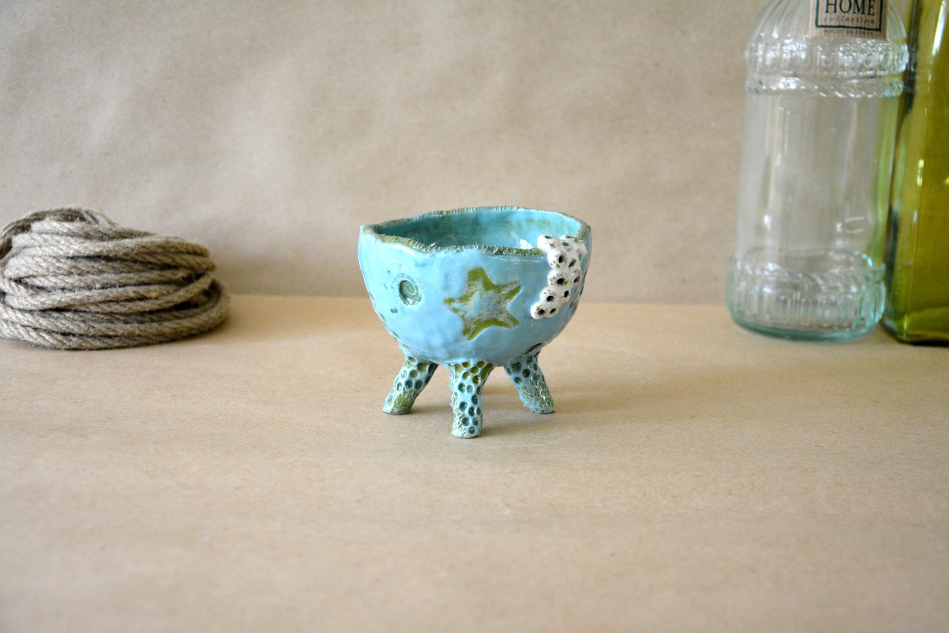 Пиала с морских глубин - Пиалы и Соусницы, высота - 8,5 см, диаметр - 11,5 см, фото 2 из 6.