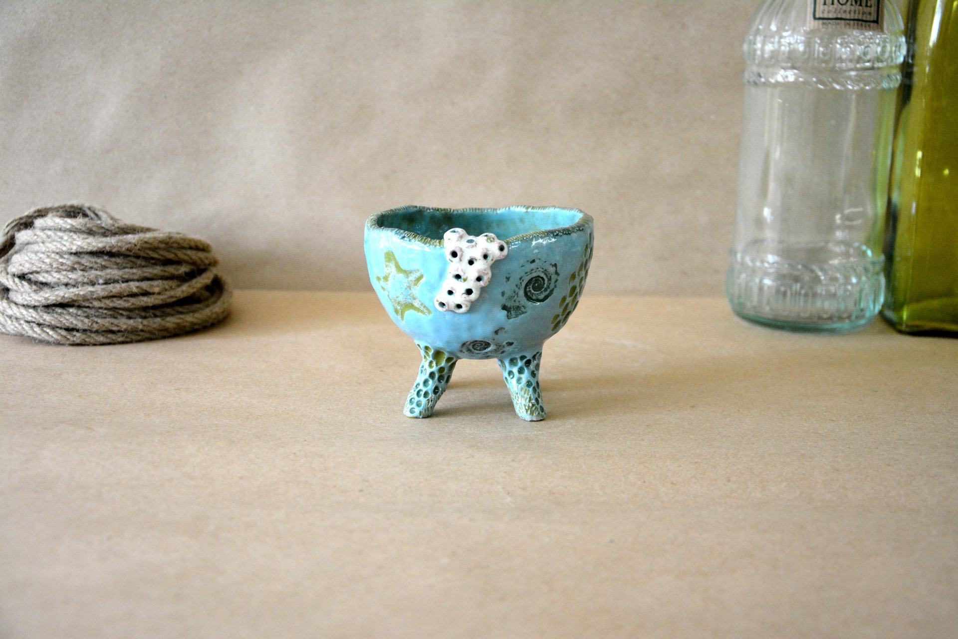 Пиала с морских глубин - Пиалы и Соусницы, высота - 8,5 см, диаметр - 11,5 см, фото 1 из 6.