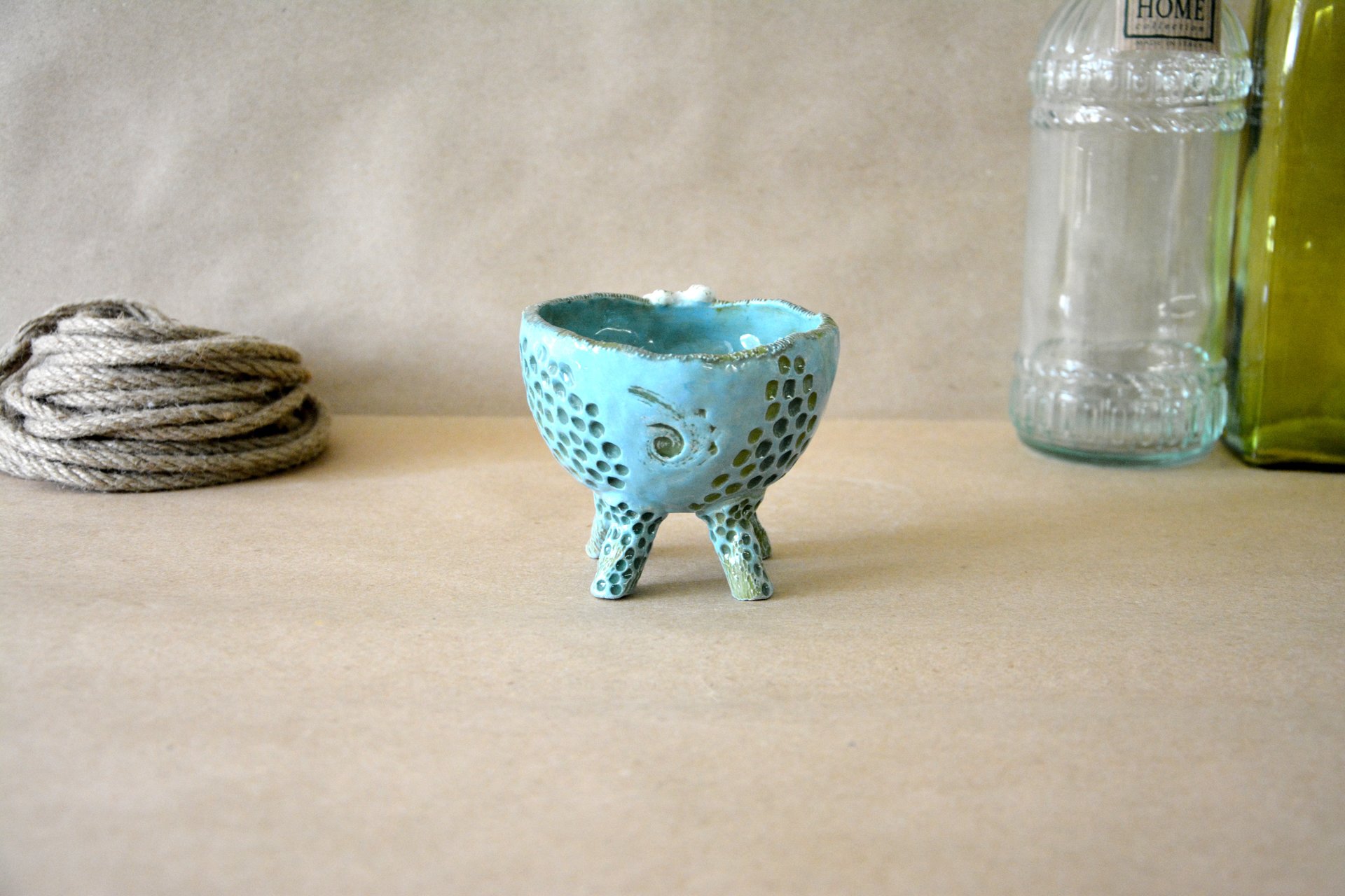 Пиала с морских глубин - Пиалы и Соусницы, высота - 8,5 см, диаметр - 11,5 см, фото 5 из 6.