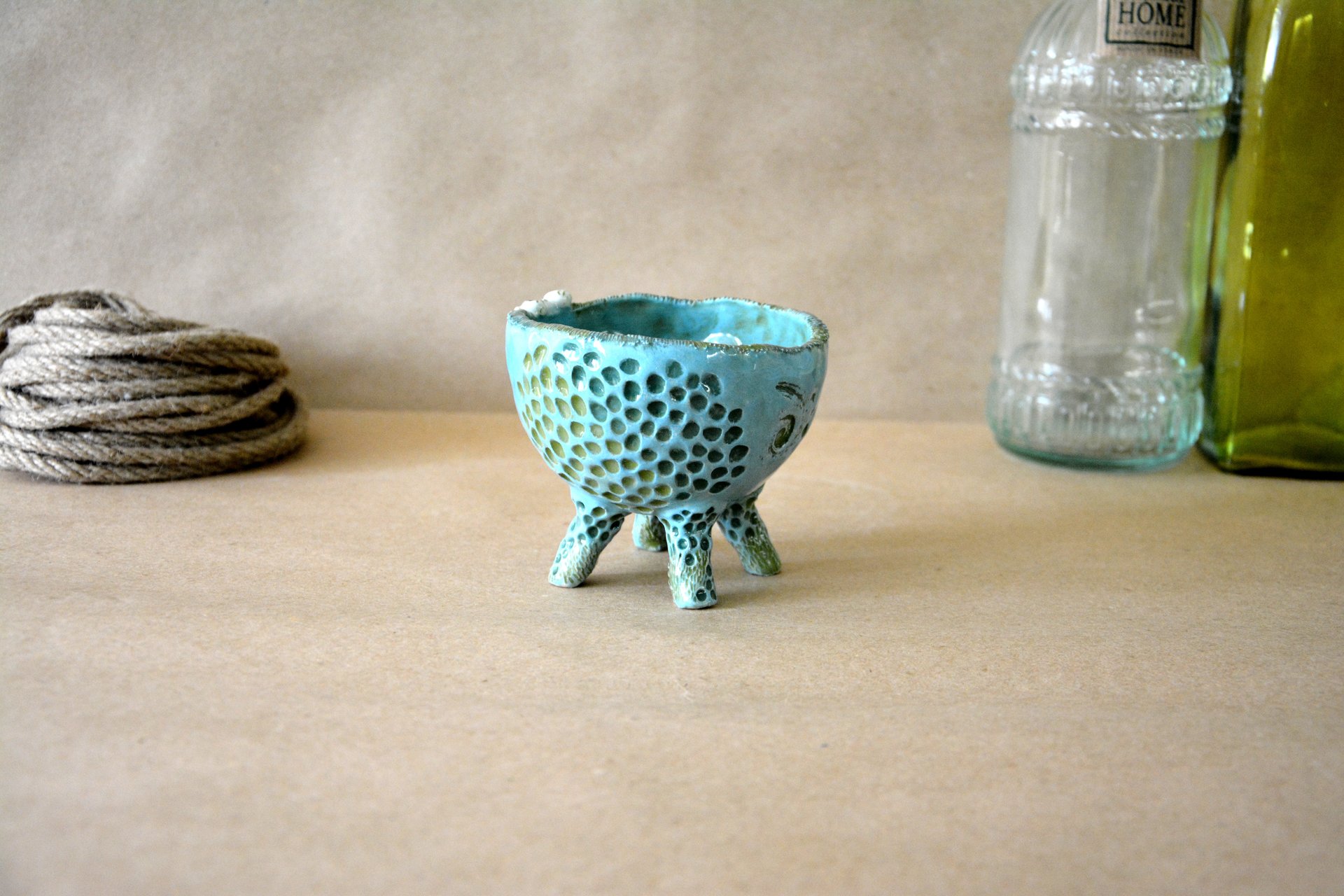 Пиала с морских глубин - Пиалы и Соусницы, высота - 8,5 см, диаметр - 11,5 см, фото 6 из 6.