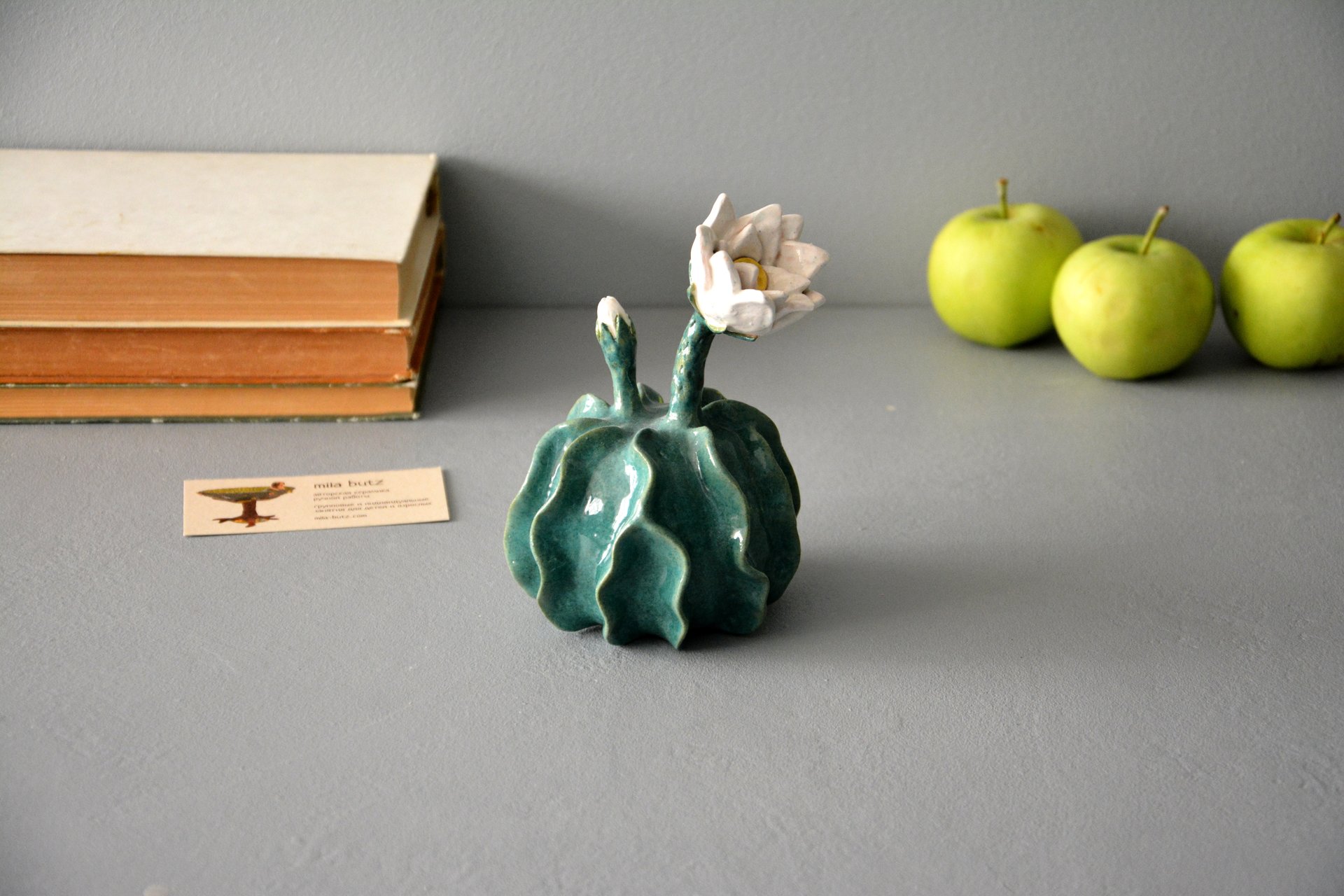 Керамический Нотокактус Оттo - Кактусы керамические, высота - 12 см, фото 2 из 6.