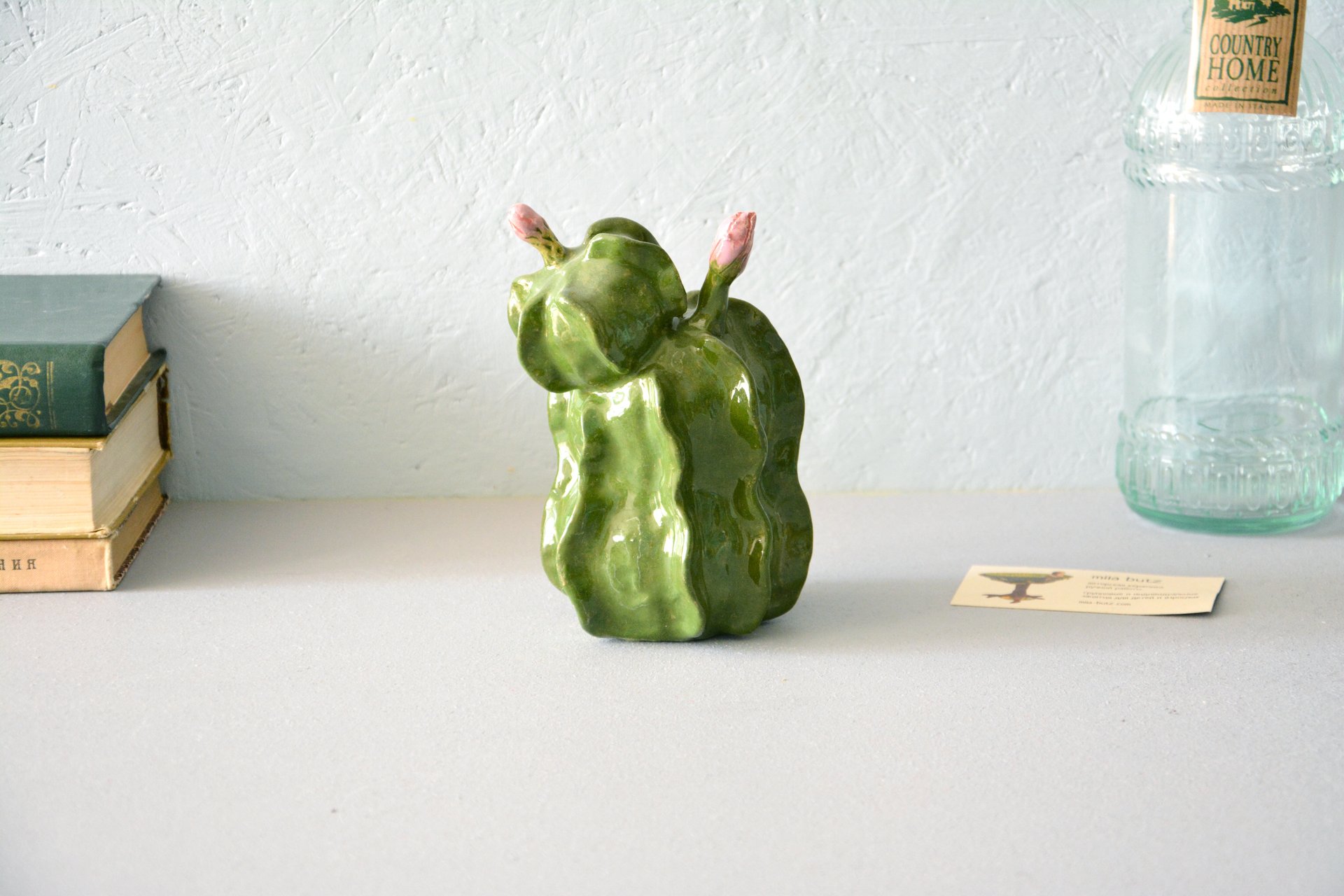 Cramic Echinocereus knippelianus - Cactus ceramic, height - 15,5 cm, photo 2 of 2.