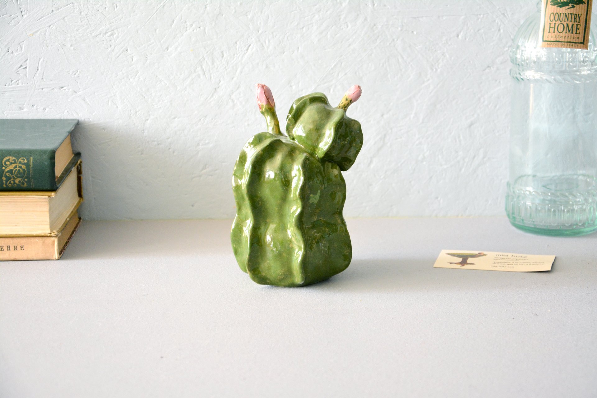 Cramic Echinocereus knippelianus - Cactus ceramic, height - 15,5 cm, photo 1 of 2.