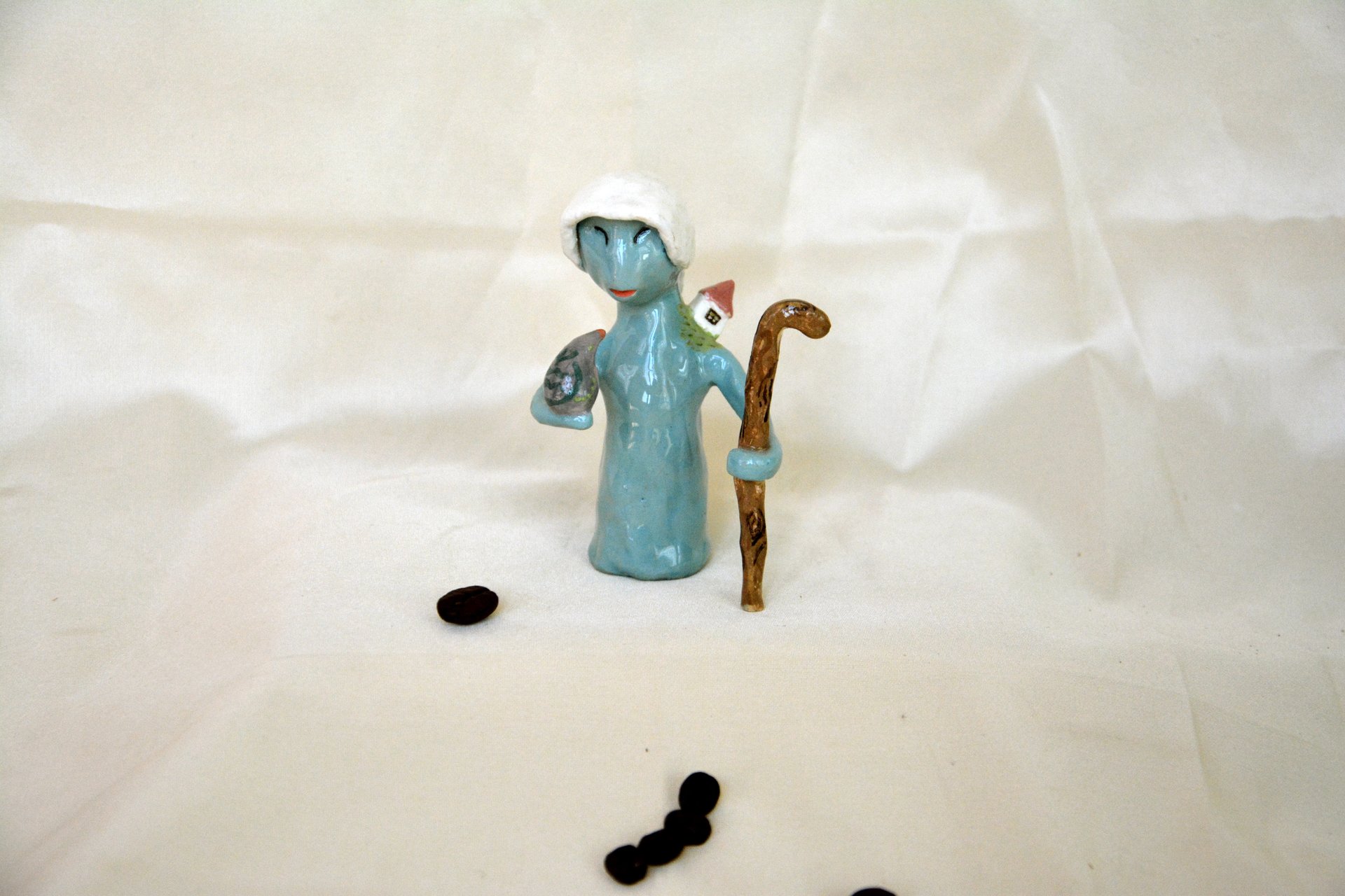 Дух горных рек - Фантастические существа керамические, высота - 9,5 см, фото 1 из 3.