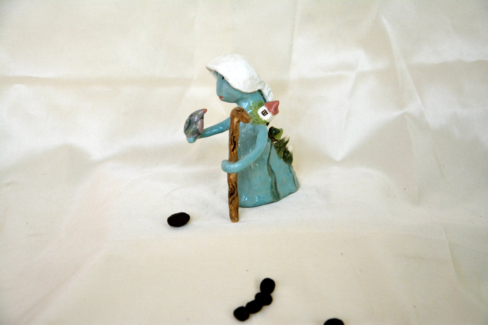 Дух горных рек - Фантастические существа керамические, высота - 9,5 см, фото 2 из 3.