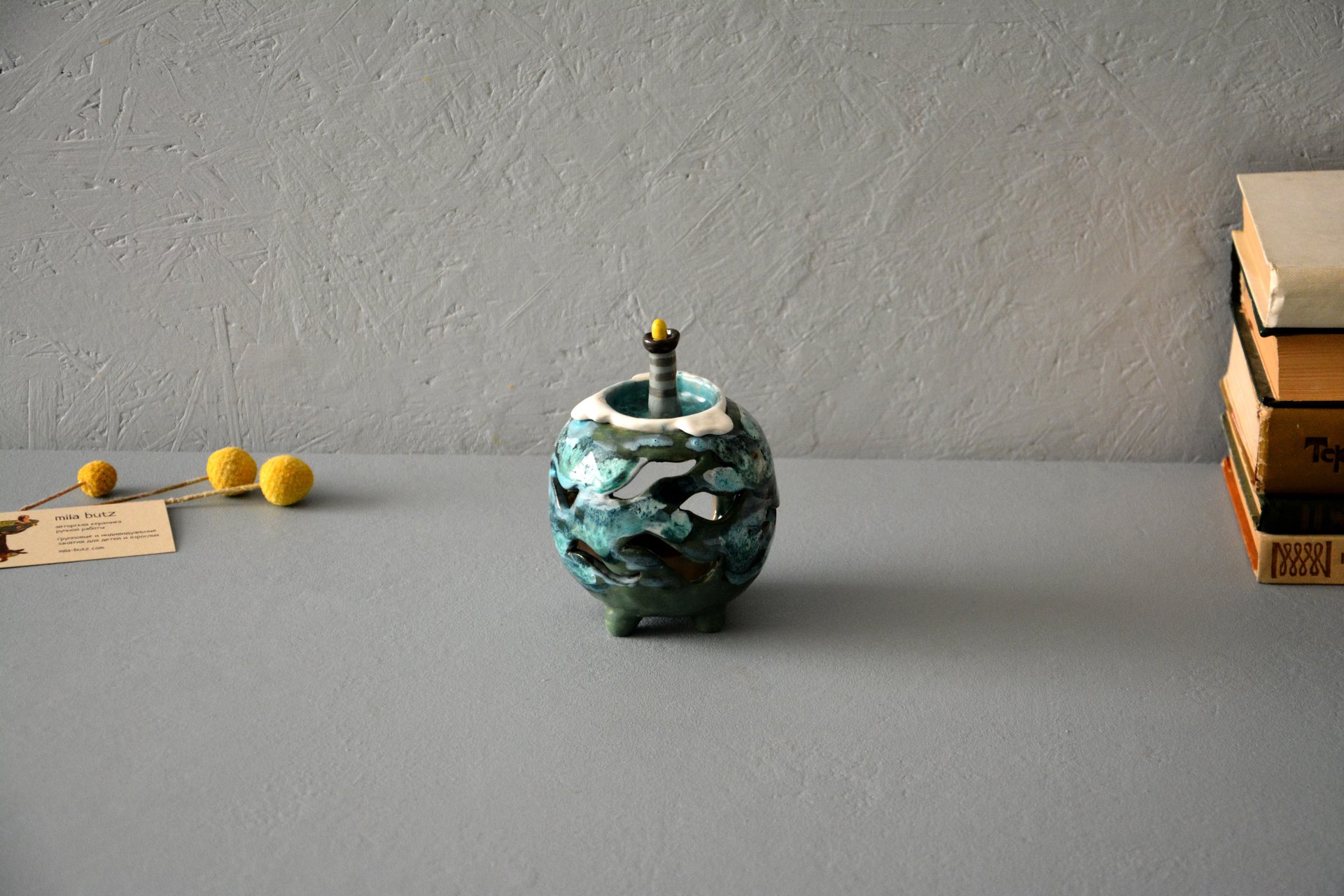 A Lighthouse - Oil burners, height - 12.5 cm, diameter - 9 cm, photo 2 of 4.