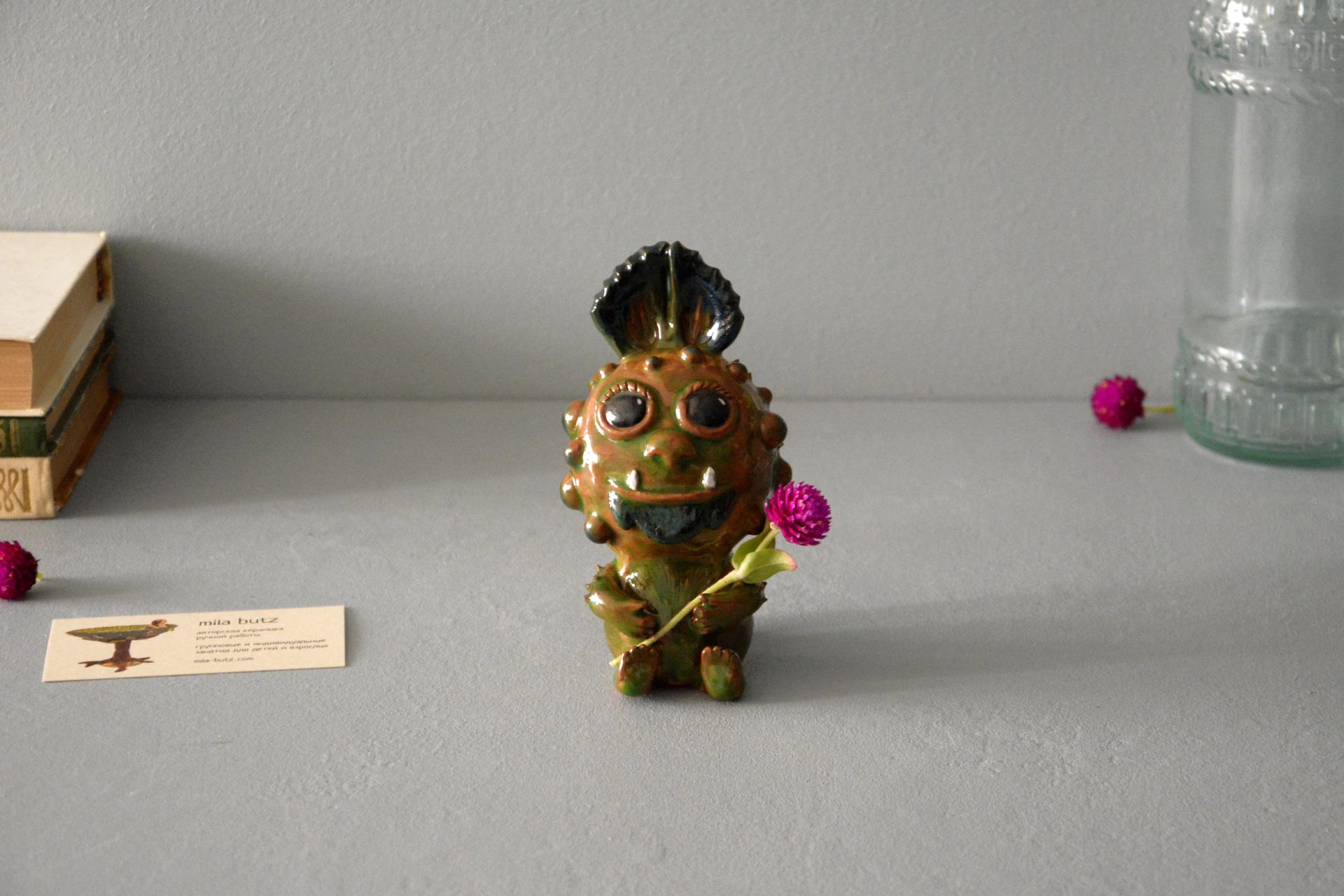 Figurine fantastic creature Cute Wart-bearded, height - 13 cm, photo 4 of 6.