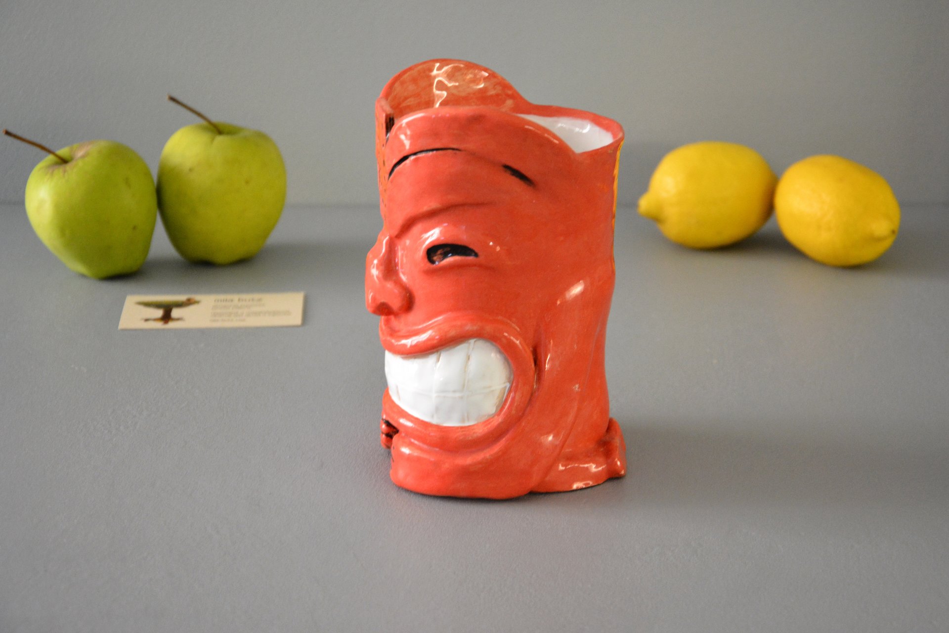 Стакан Тики красный, высота - 17 см, объём - 580 мл, фото 2 из 4.