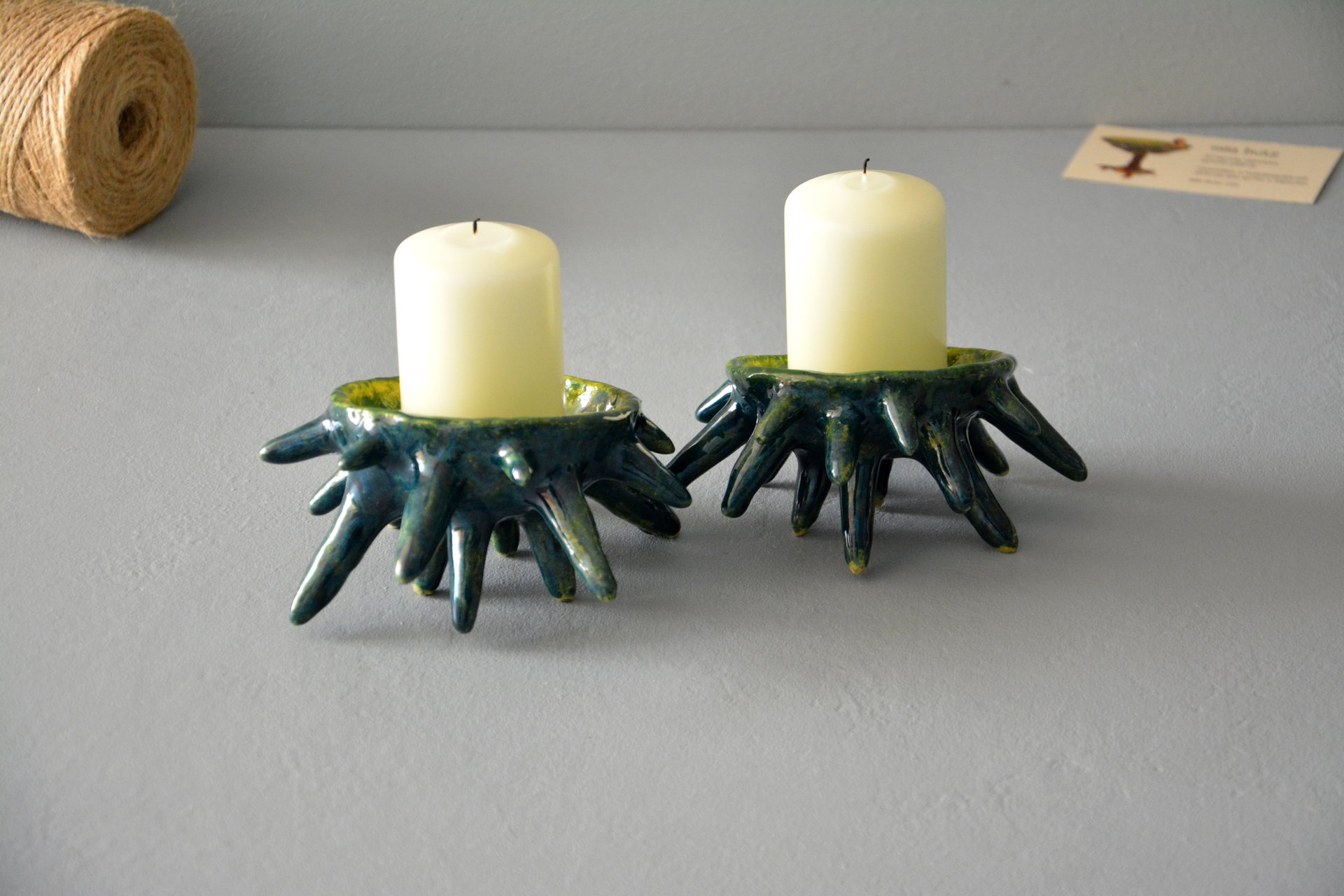 Spikes - Ceramic Candl-holders, diameter - 10 cm, photo 5 of 7.