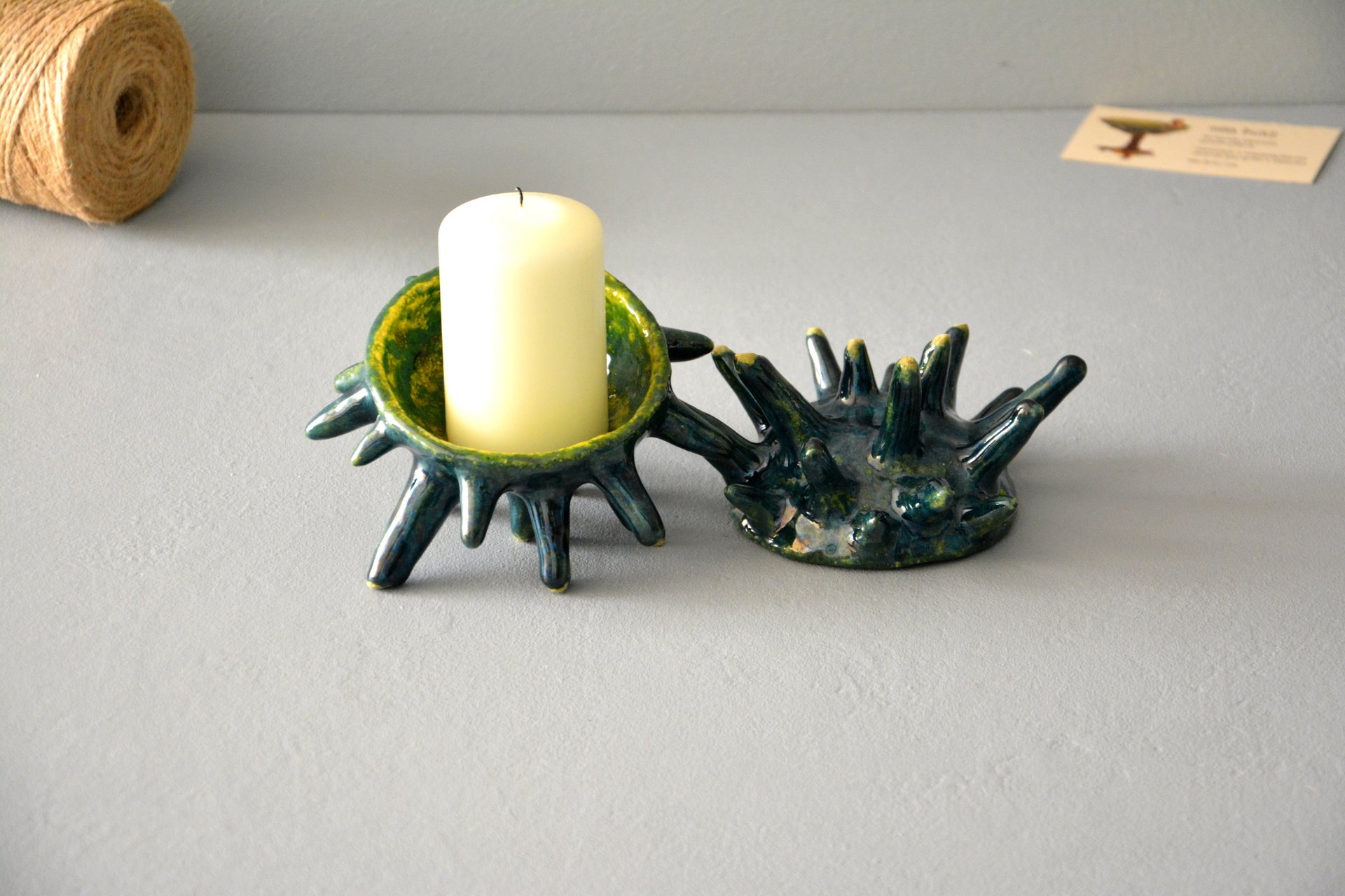 Spikes - Ceramic Candl-holders, diameter - 10 cm, photo 2 of 7.