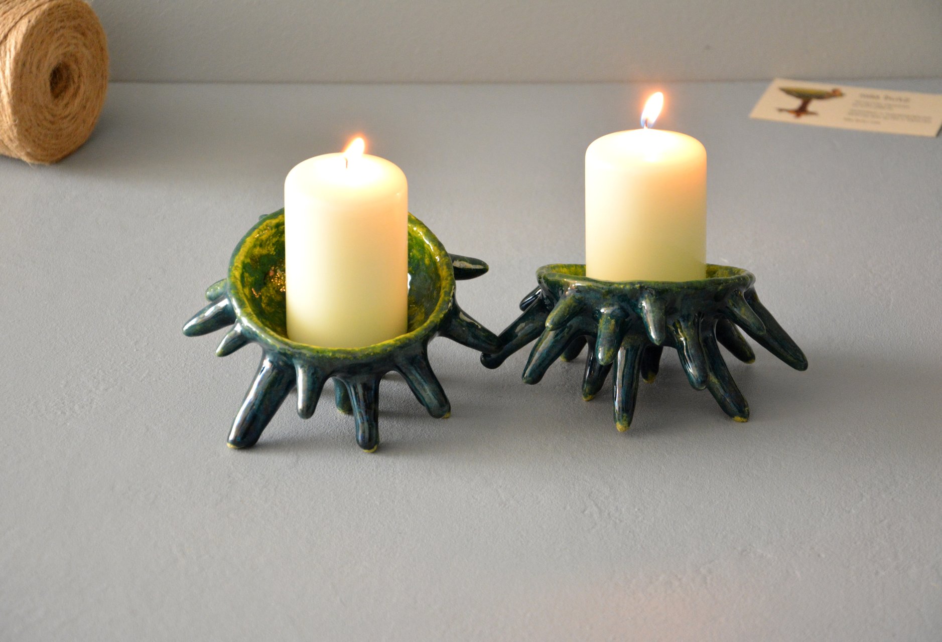 Spikes - Ceramic Candl-holders, diameter - 10 cm, photo 3 of 7.