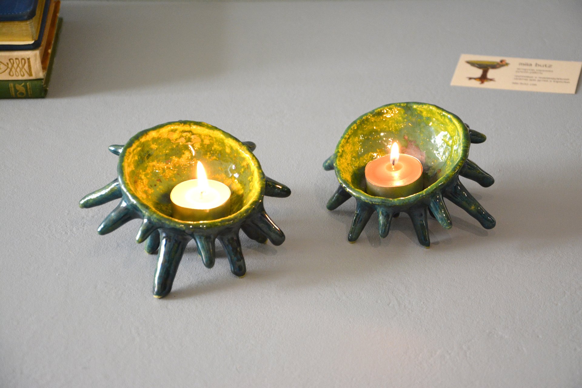 Spikes - Ceramic Candl-holders, diameter - 10 cm, photo 6 of 7.
