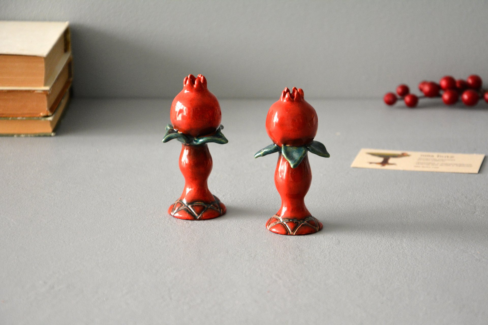 Pair of candlesticks for Shabbat, height - 9 cm, photo 1 of 4.