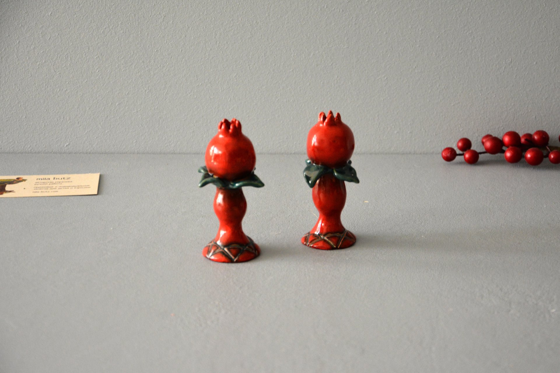 Pair of candlesticks for Shabbat, height - 9 cm, photo 4 of 4.