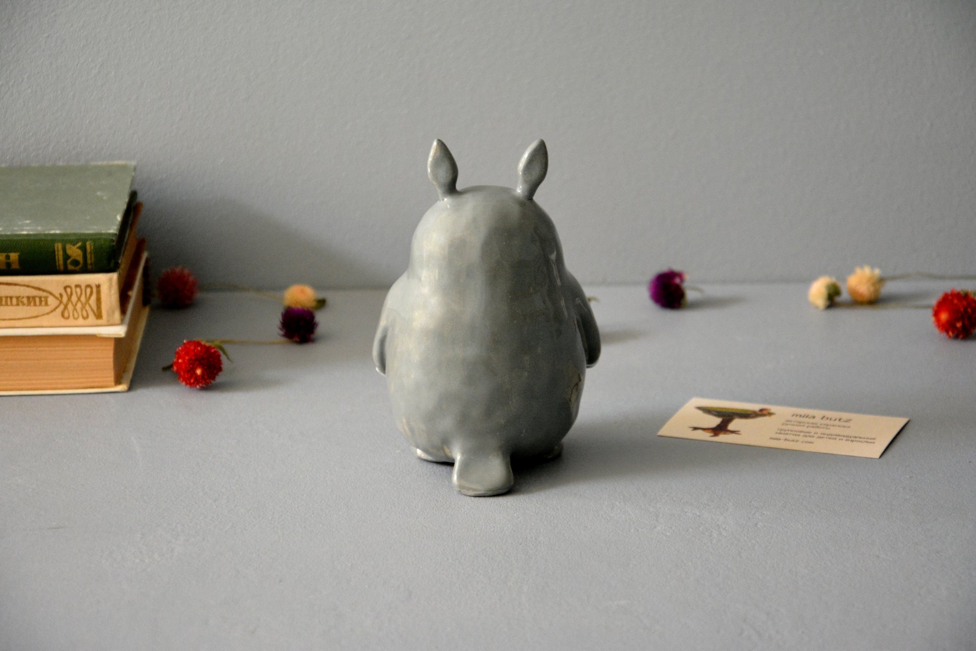 Ceramic figurine Totoro, height - 13 cm, photo 6 of 6.