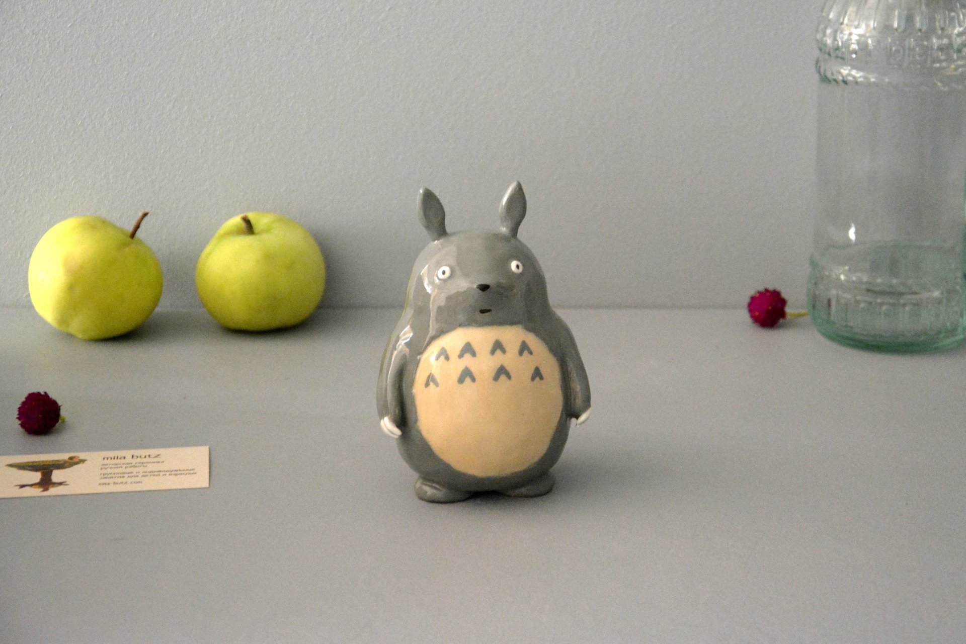 Ceramic figurine Totoro, height - 13 cm, photo 4 of 6.