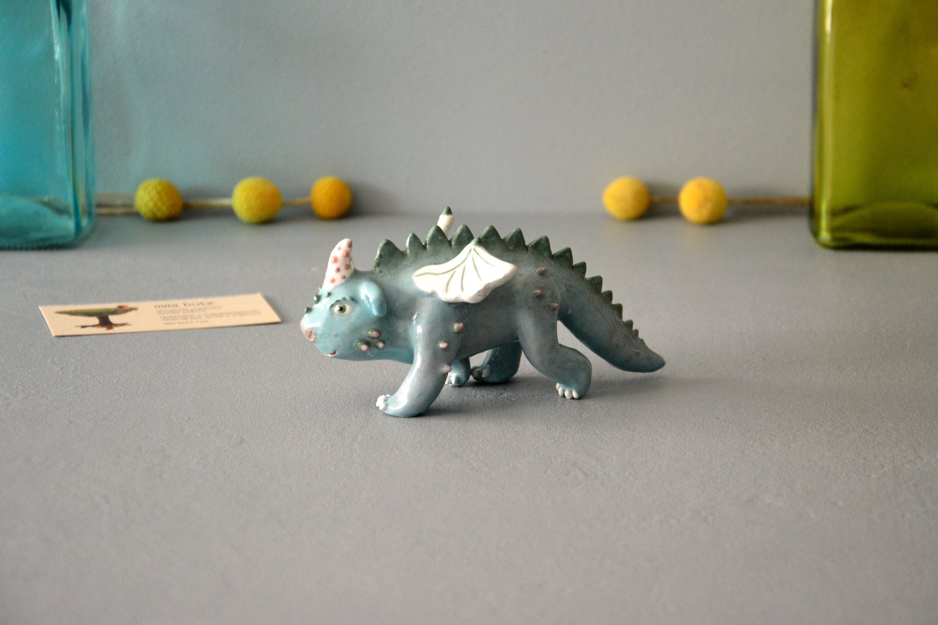 Unusual statuette Winged creature, height - 8 cm, photo 2 of 6.