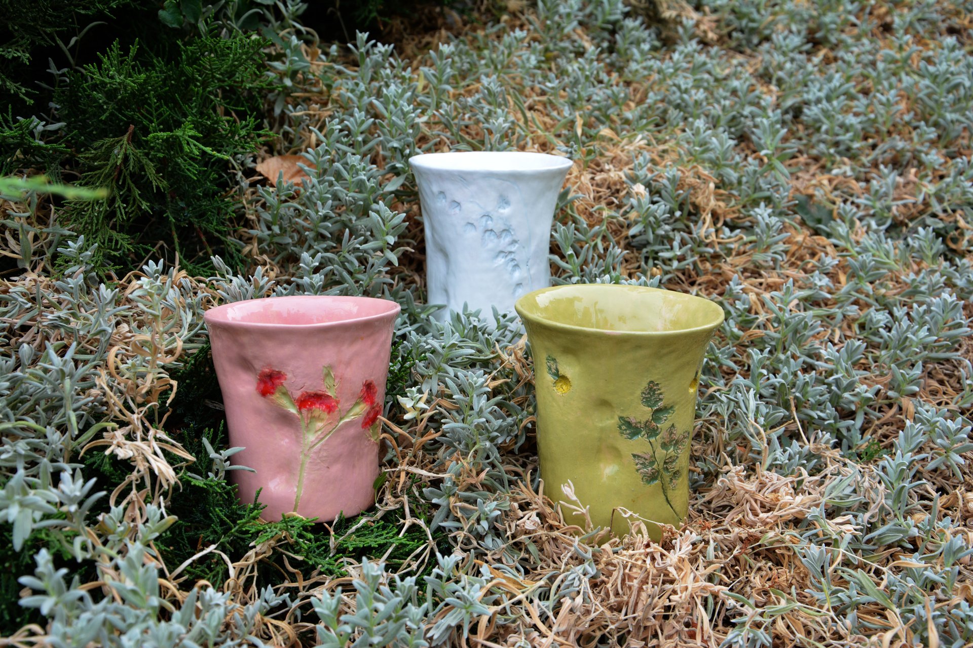 Pink glass The Carnation - Cups, glasses, mugs, height - 11 cm, diameter at the top - 10 cm, diameter on the bottom - 7 cm., photo 3 of 3.