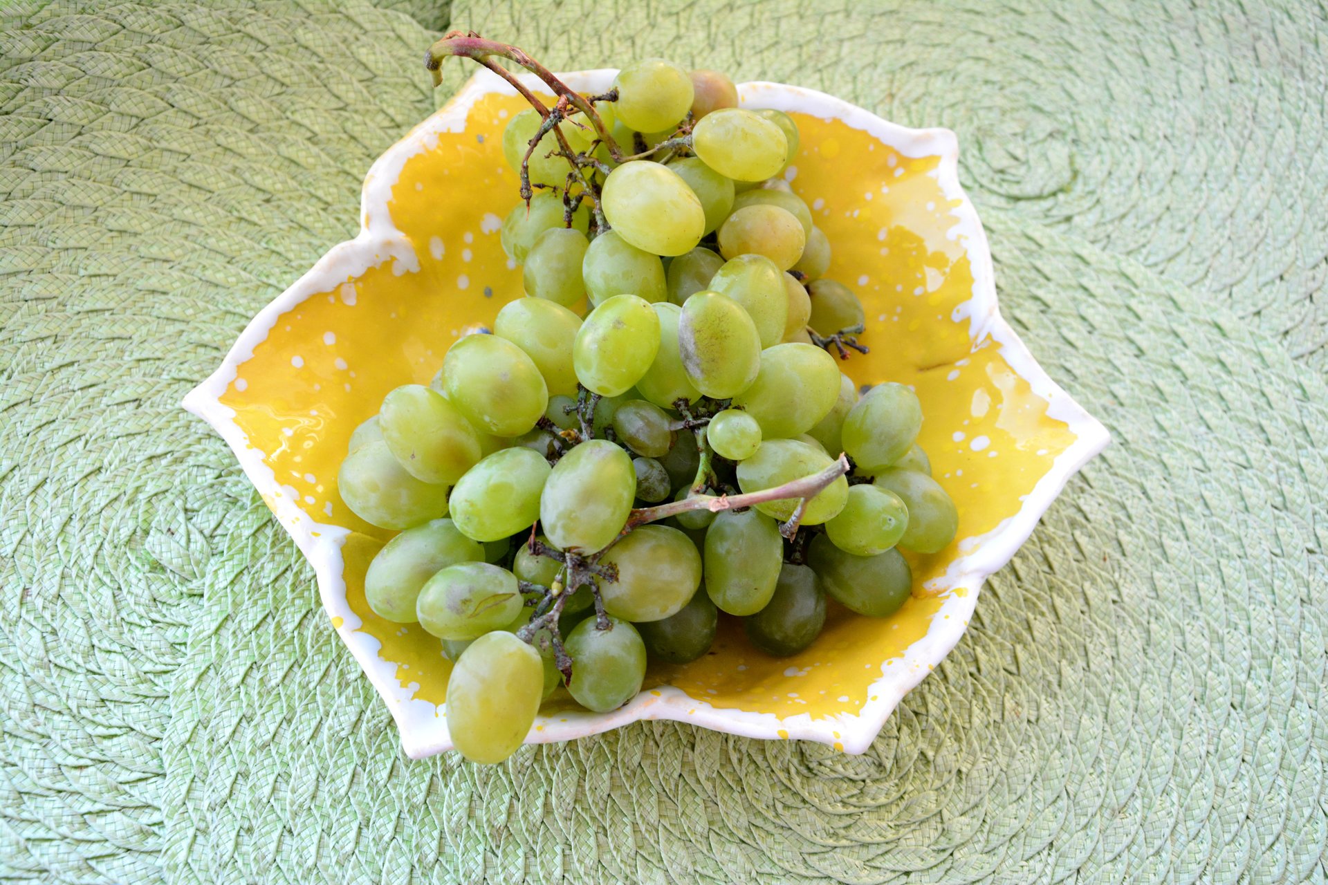 Жёлтый Цветок - Керамические блюда, max диаметр - 25 см, фото 3 из 3.